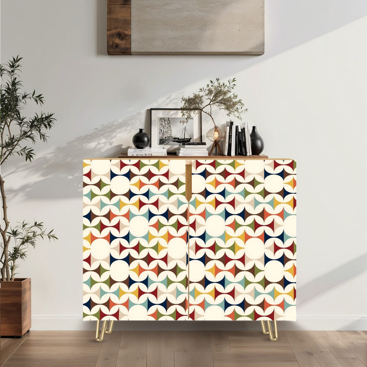 Scandinavian Designed Mid Century Modern Wooden Storage Cabinet - Mid Century Modern Gal