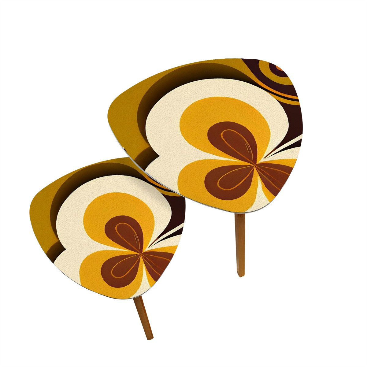 Mid Mod 60s 70s Retro Nesting Table Set - Mid Century Modern Gal