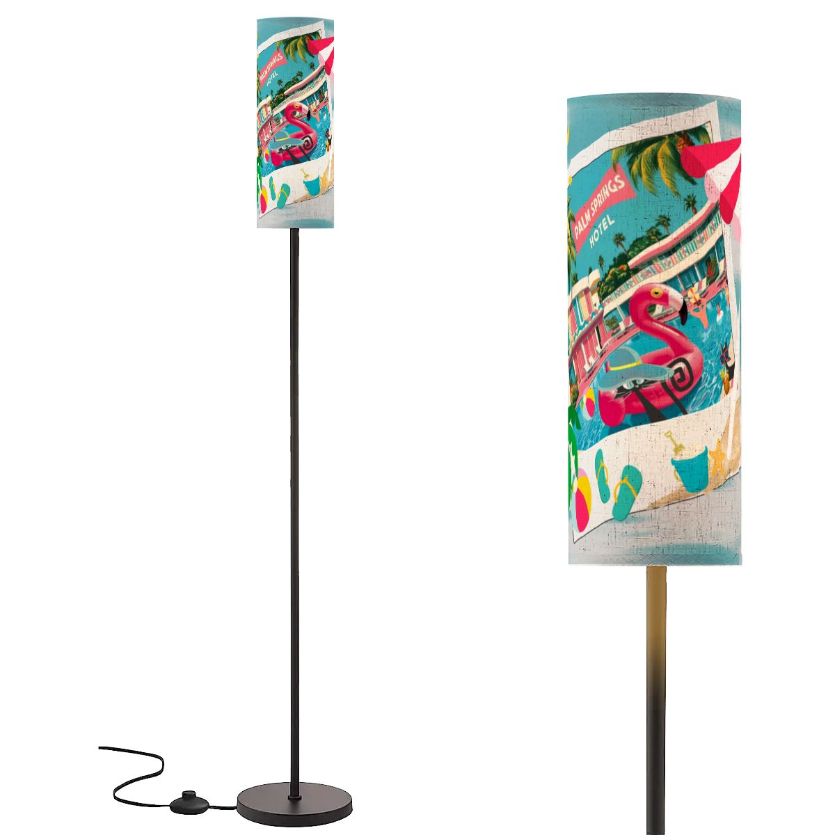 Mid Century Modern Flamingo, Atomic Cats, Kitschy Hotel California MCM Floor Lamp - Mid Century Modern Gal