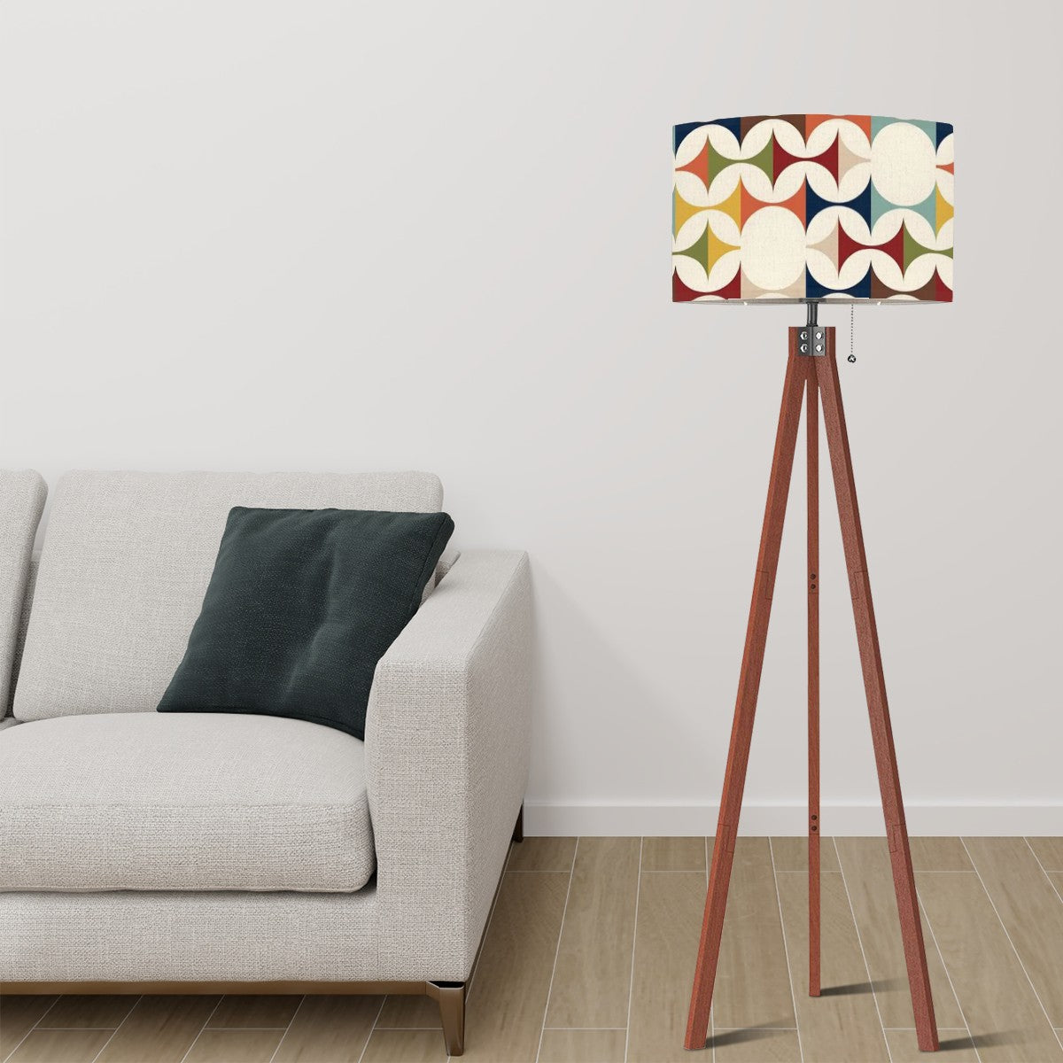 Modern Danish Scandinavian Designed Mid Century Modern Tripod Floor Lamp - Mid Century Modern Gal