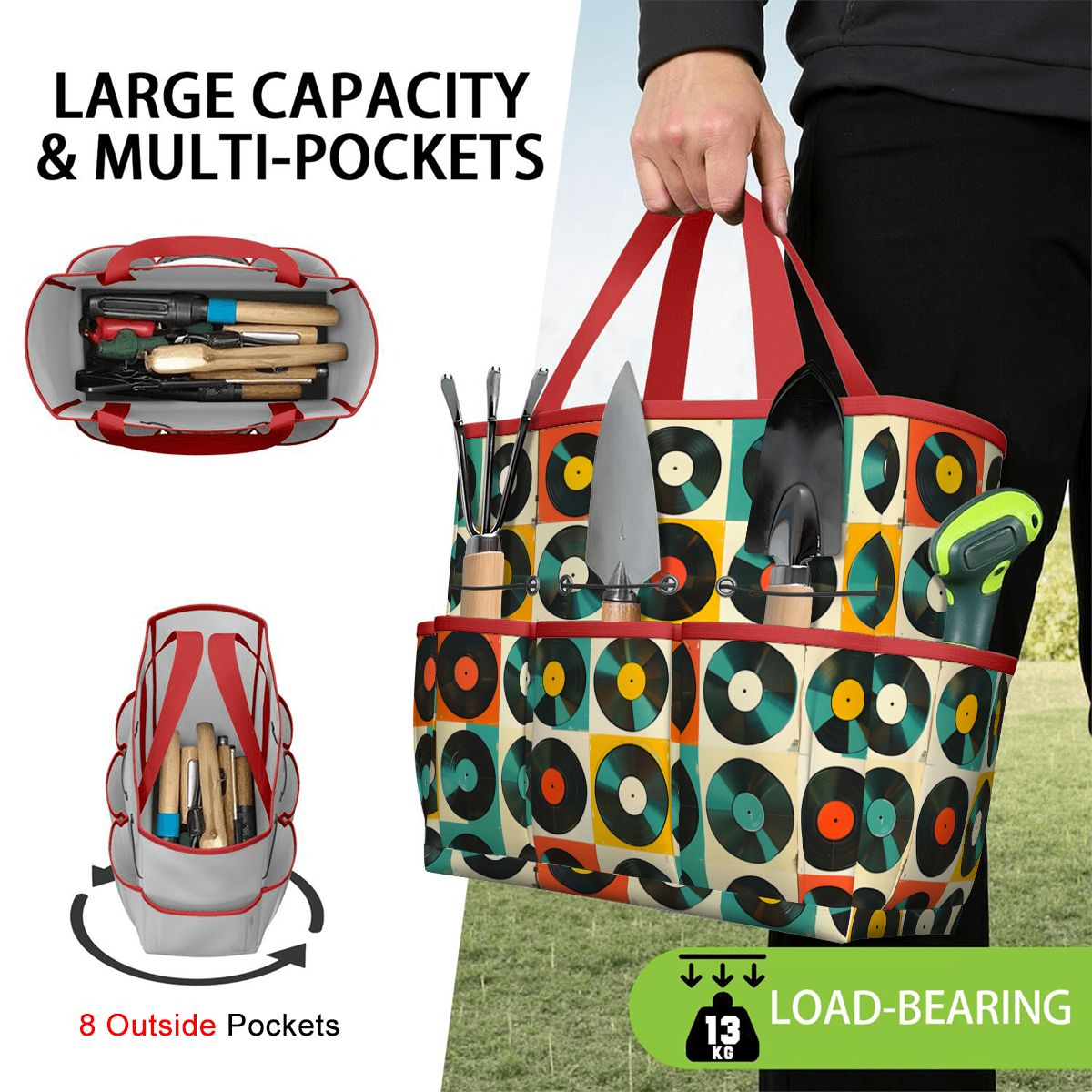 Retro Records, Groovy Mod Garden Tool Bag