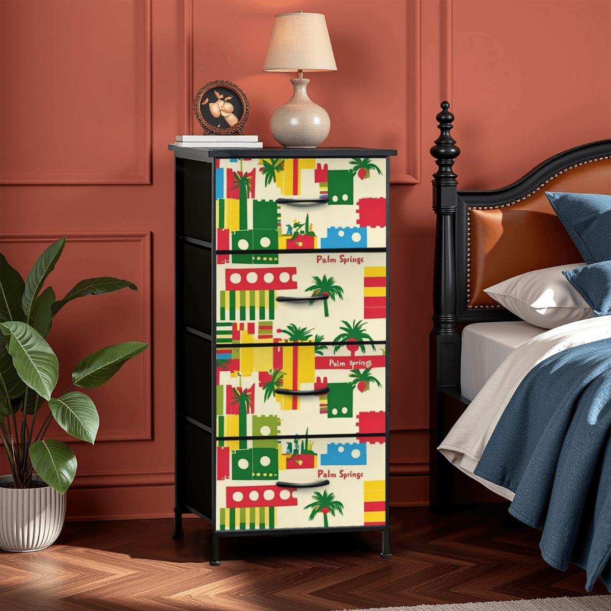 Mid Century Modern Old Palm Springs California Retro Mod 4-Drawer Dresser - Mid Century Modern Gal