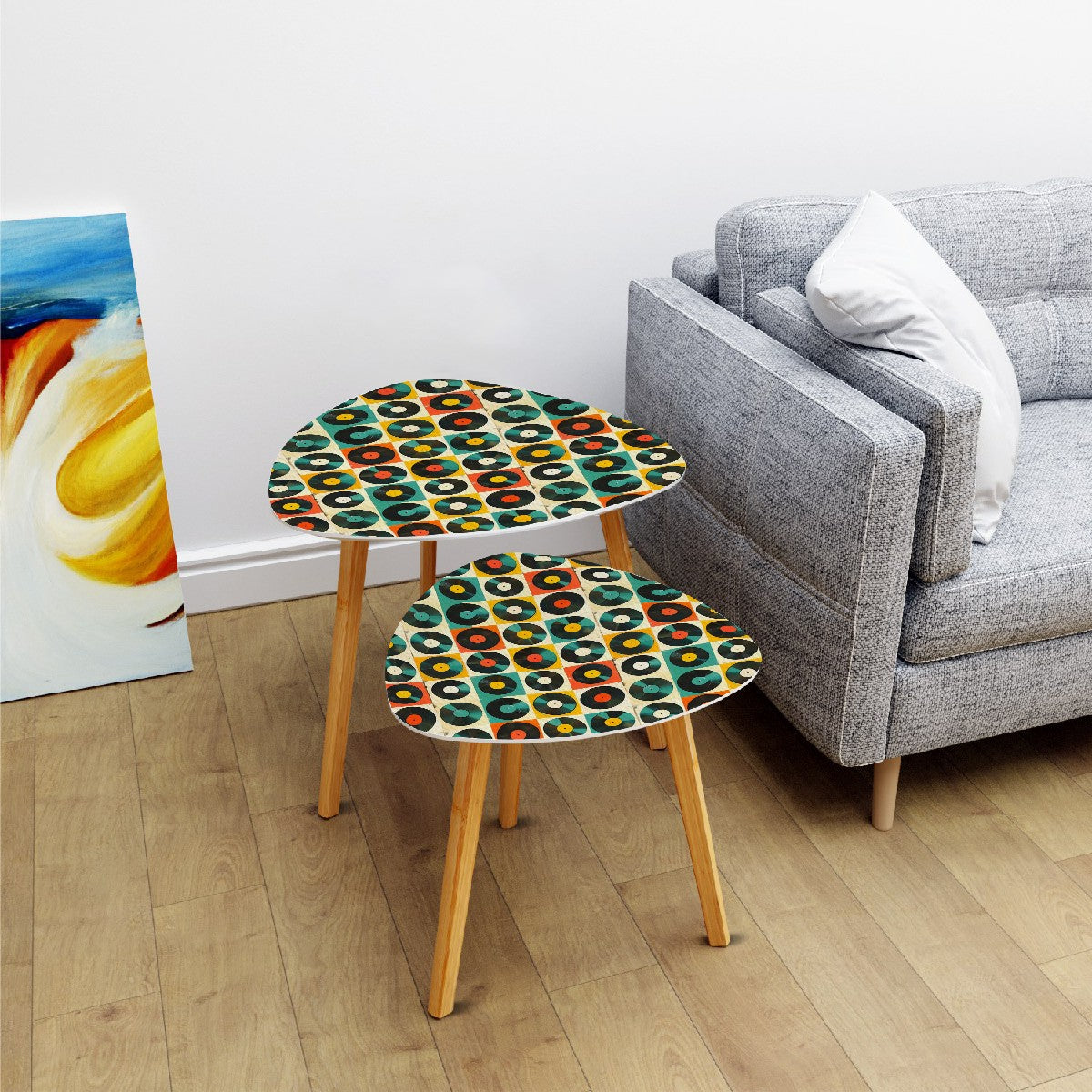 Retro Records, Groovy Mod Nesting Tables - Mid Century Modern Gal