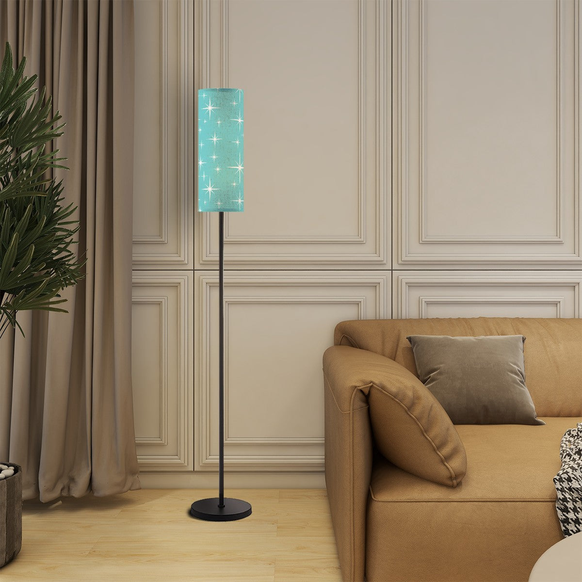 Atomic Starbust Mid Century Modern Slim Shade Moder Floor Light - Mid Century Modern Gal