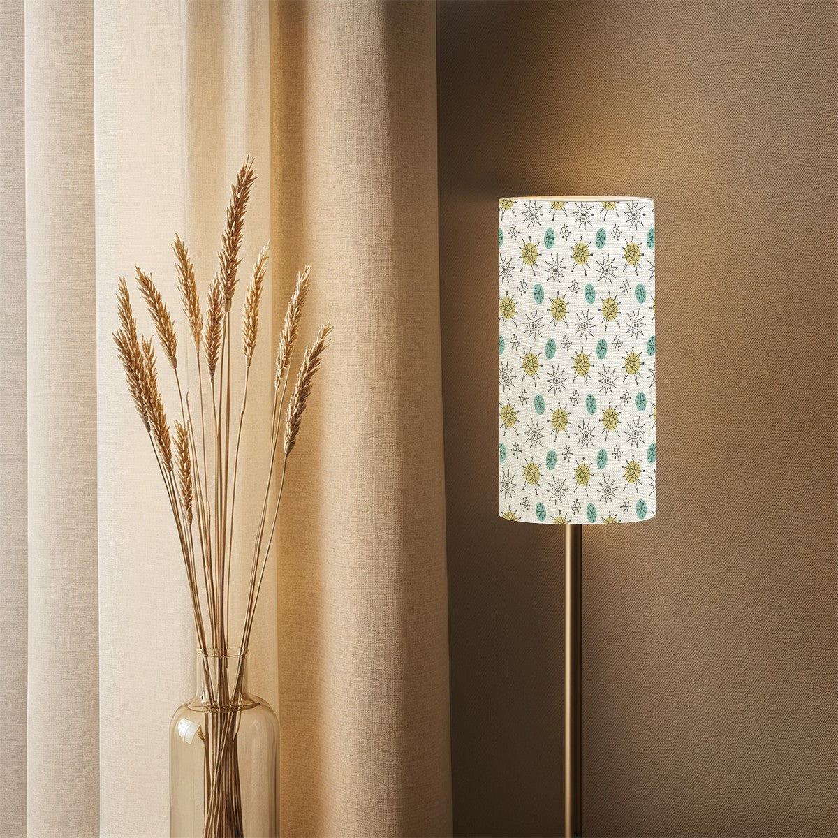 Mid Century Modern Franciscan Starburst Lamp Shade ONLY for Slim Tower Floor Lamp - Mid Century Modern Gal