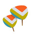 Groovy Green, Orange, Blue Retro 60s 70s Mid Mod Nesting Tables - Mid Century Modern Gal