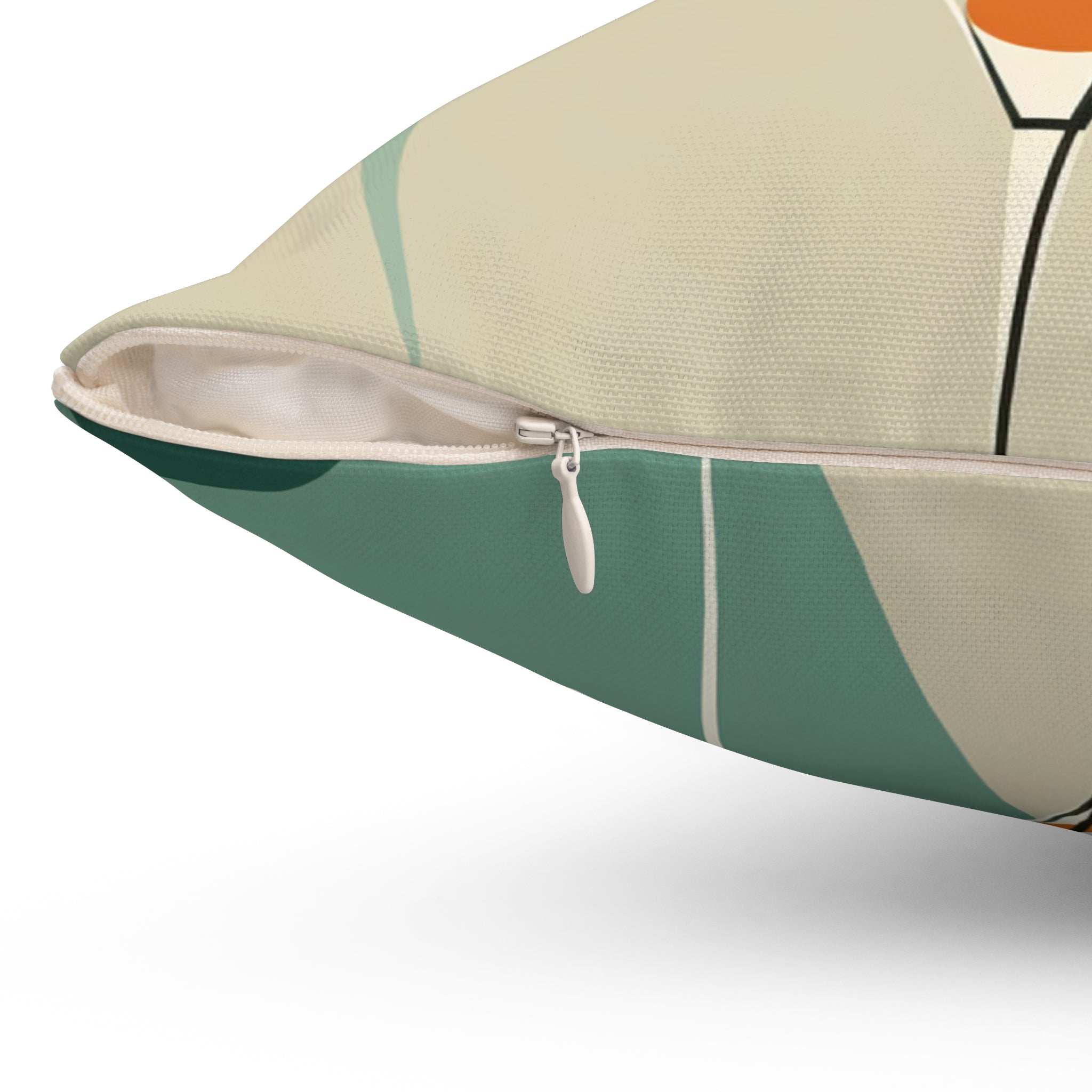 Modern Martini Decor Pillow - Stylish Spun Polyester Square Cushion for Home - Mid Century Modern Gal