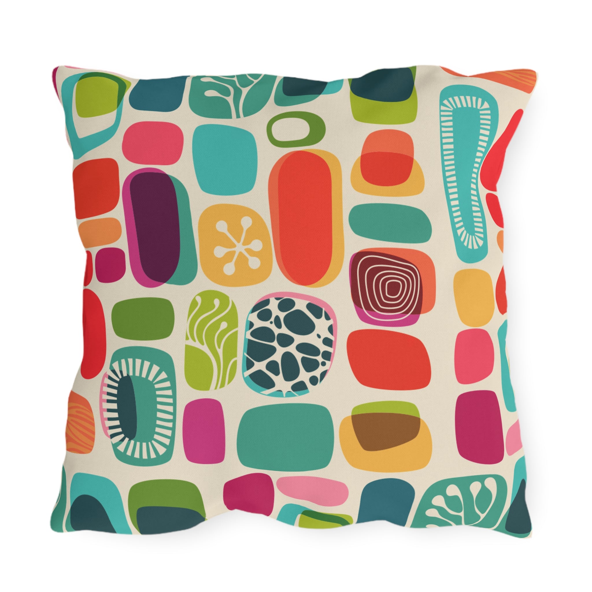 Mid Century Modern Amoeba Designed, Outdoor Garden Pillows - Mid Century Modern Gal