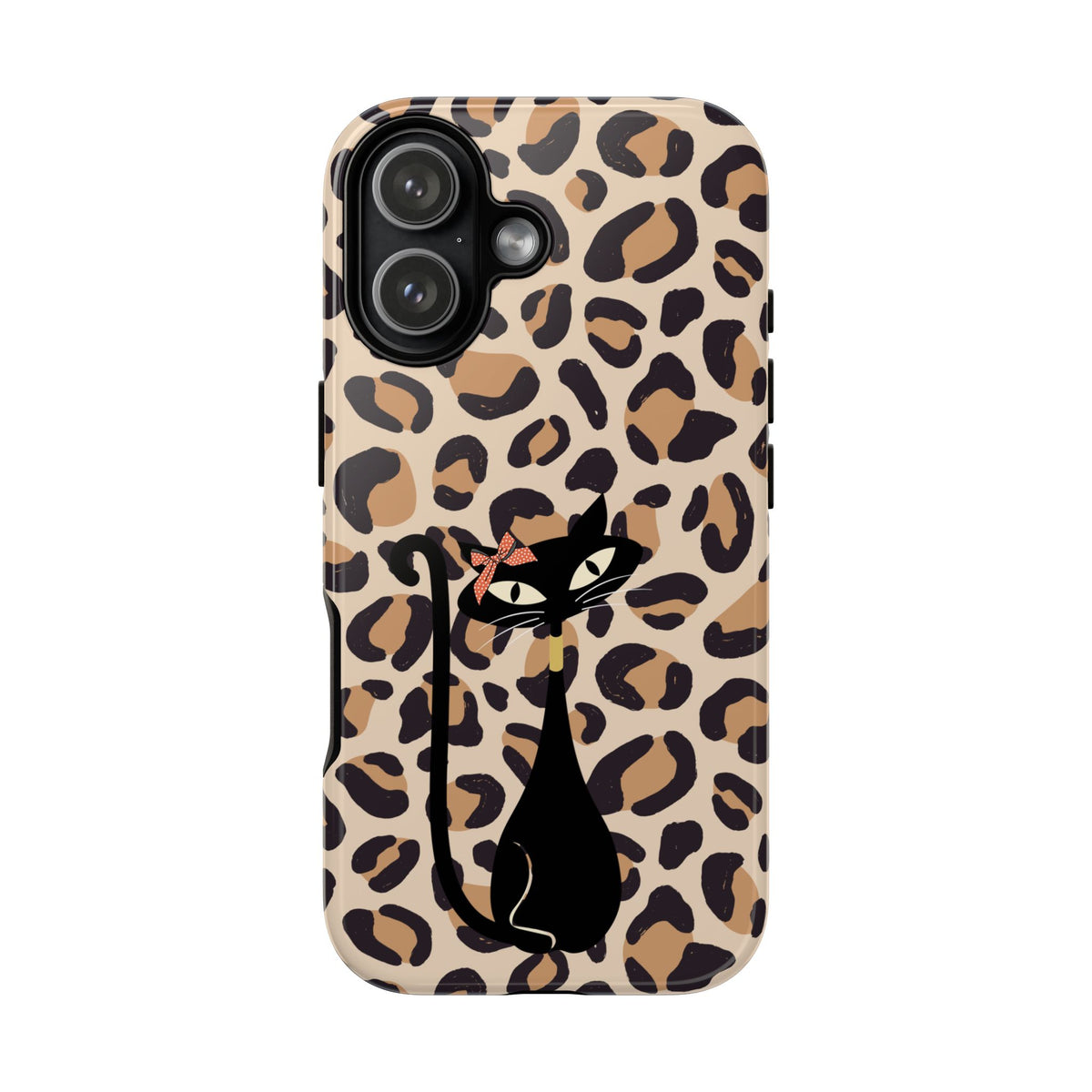 Mid Century Modern 50s Leopard Print, Atomic Cat, Mid Mod Tough Cases