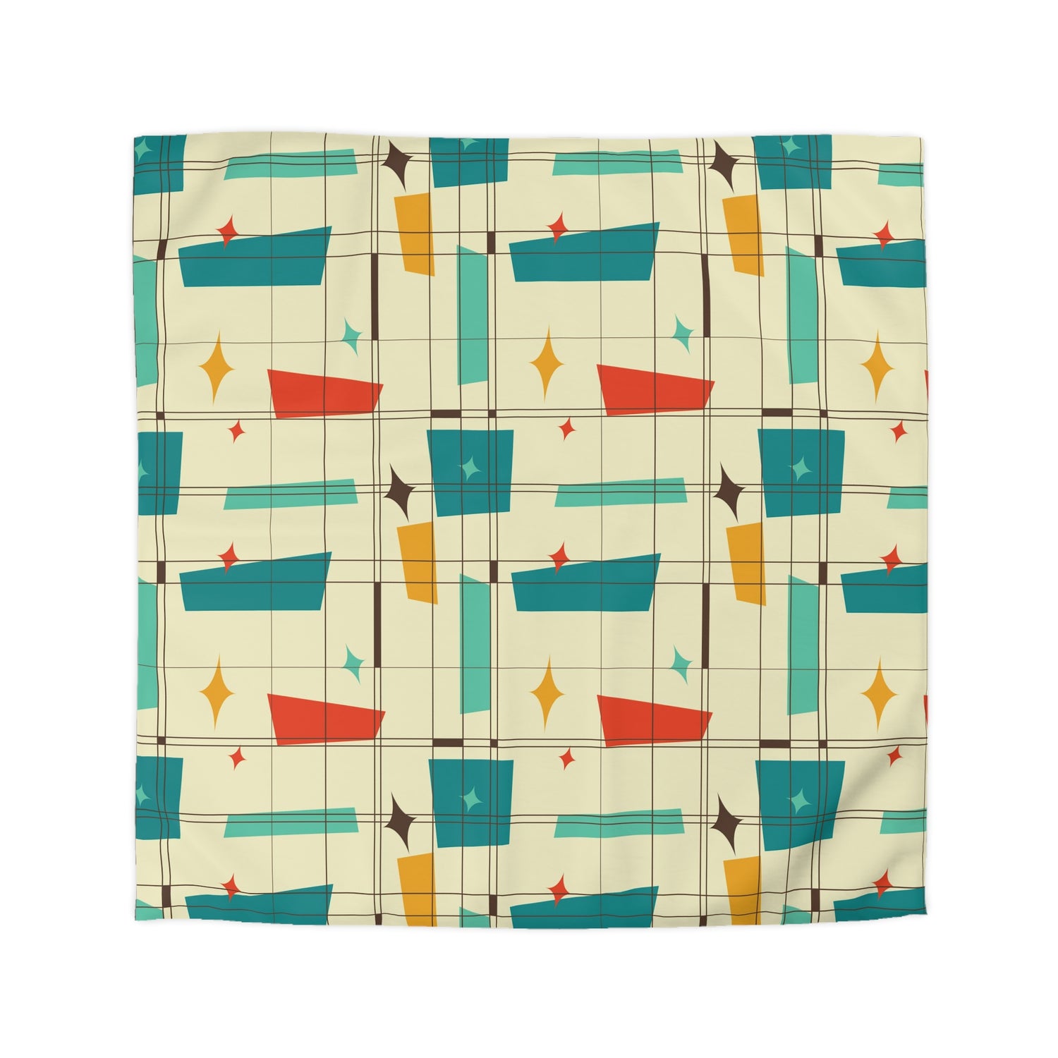 Mid Century Modern Atomic 50s Duvet Cover - Mid Century Modern Gal