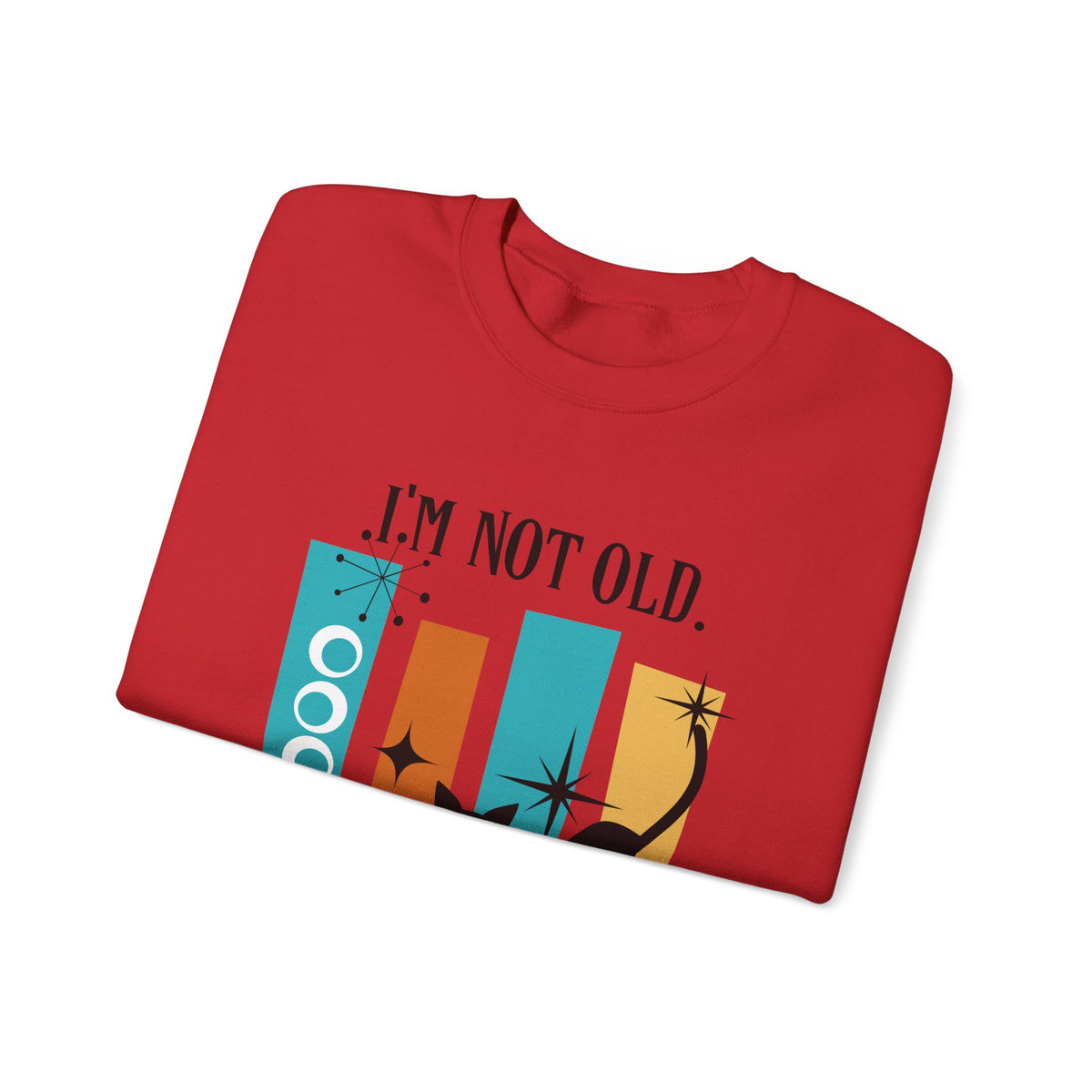 I'm Not Old, I'm Mid Century Modern, Atomic Cat, Geometric Retro Cool Original Tagline Mid Century Modern Gal Designs - Mid Century Modern Gal