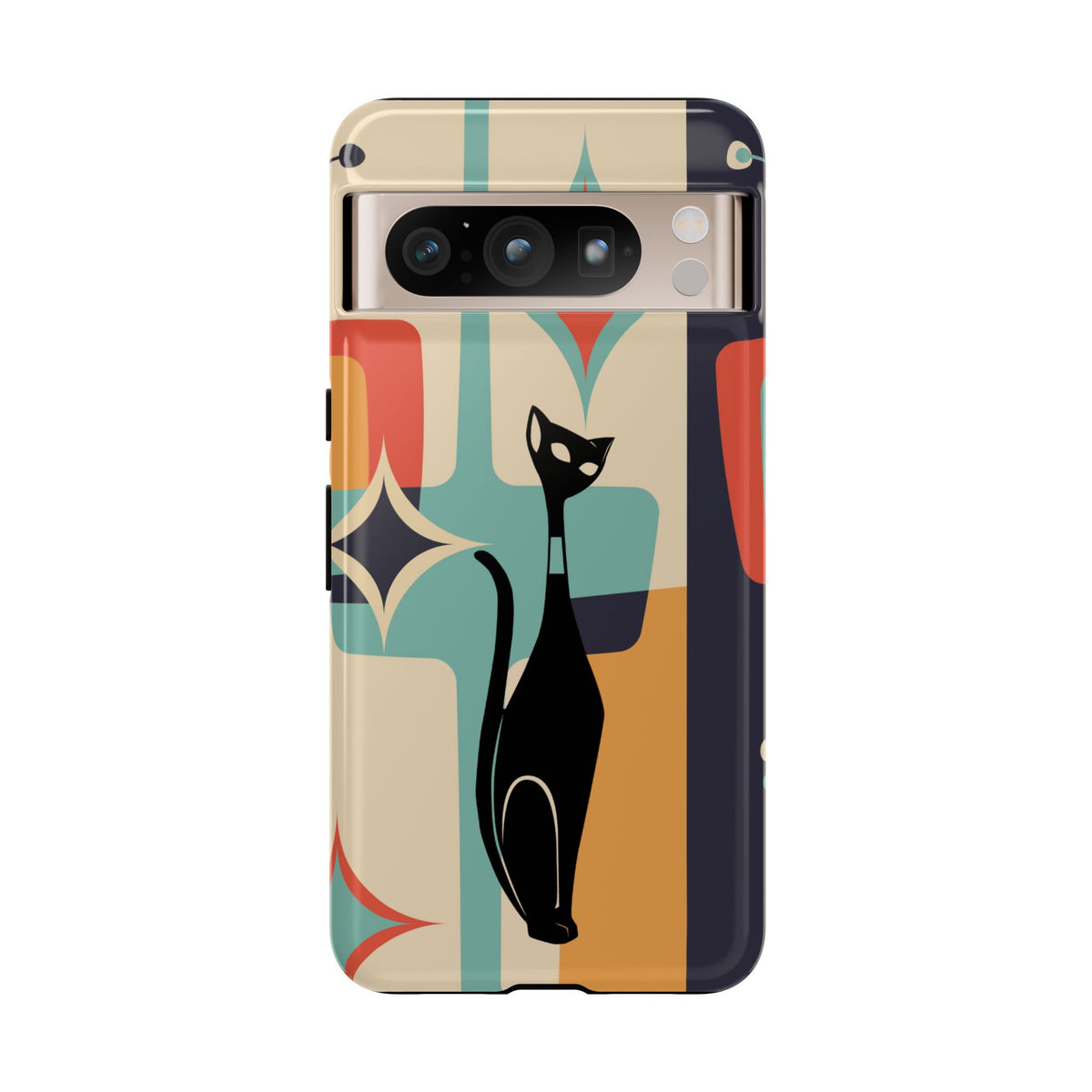 Atomic Cat, Sexton Cat, Mid Mod, Retro Geometric, Starburst Tough Phone Cases
