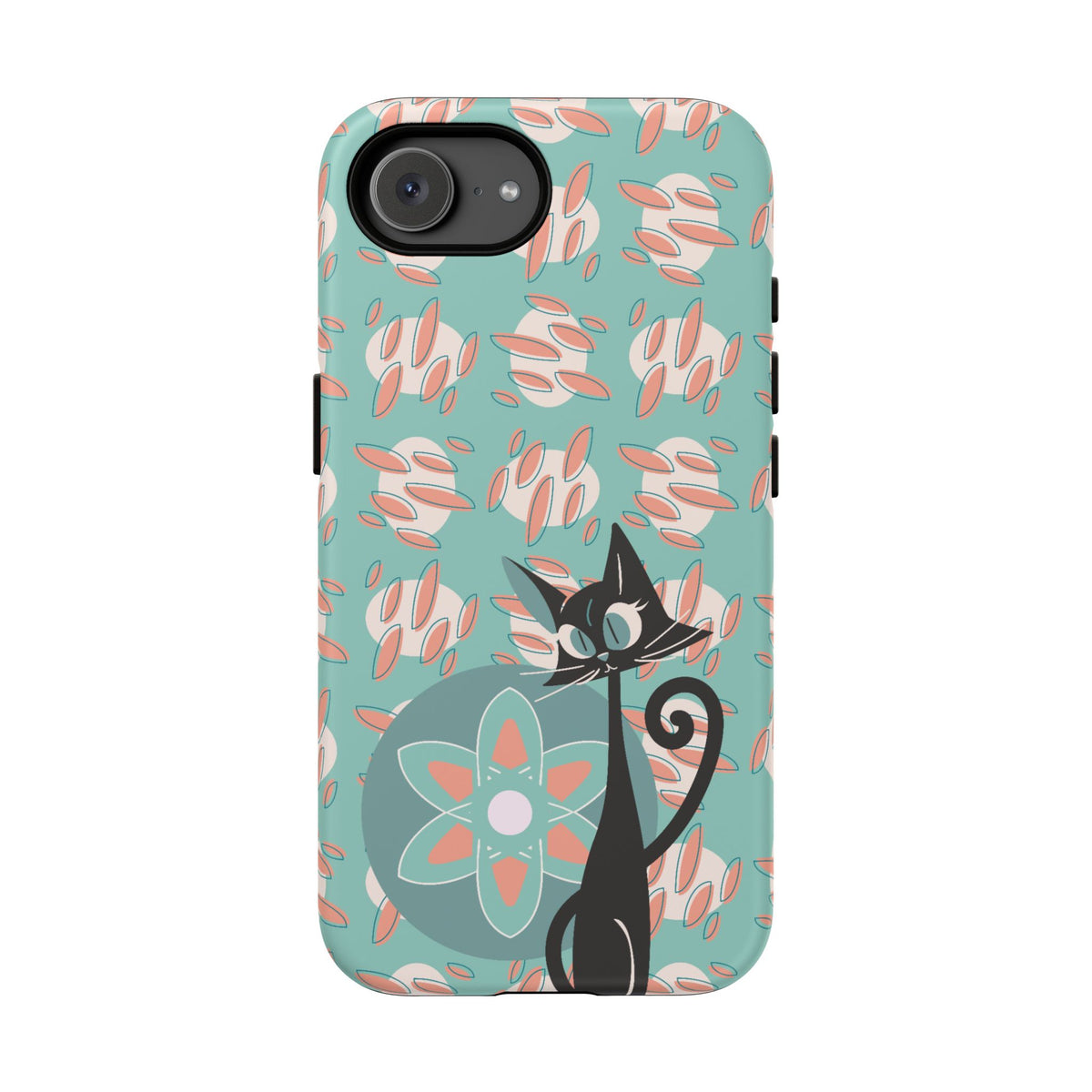 Atomic Cat, Mid Century Modern Funky Fun Smart Phone Tough Phone Cases