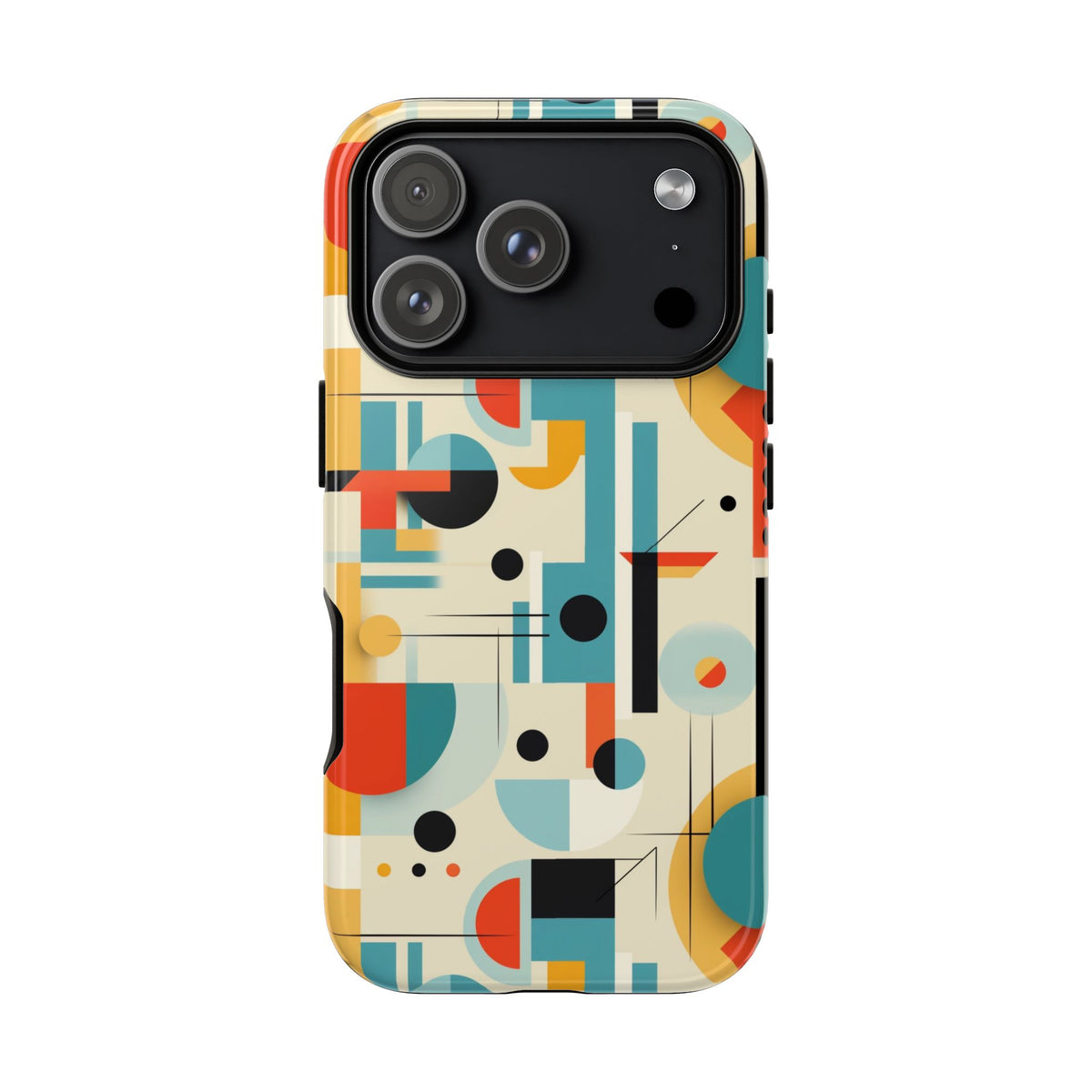 Bauhaus Designed Mid Mod Geometric Groovy Smart Phone, iPhone, Samsung, Pixel Compatible Tough Cases