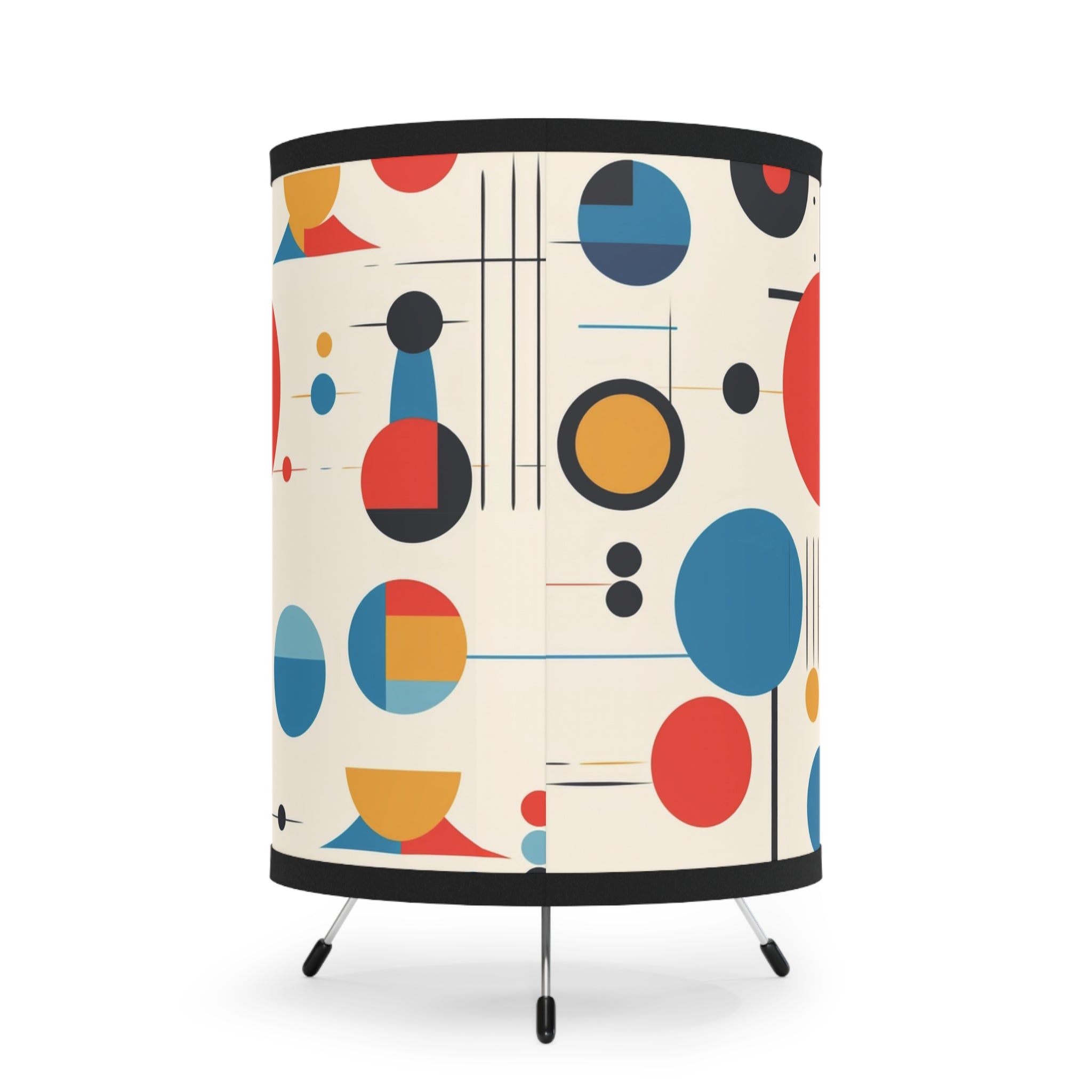 Mid Century Modern Geometric Bauhaus Designed Tripod Lamp - Mid Century Modern Gal