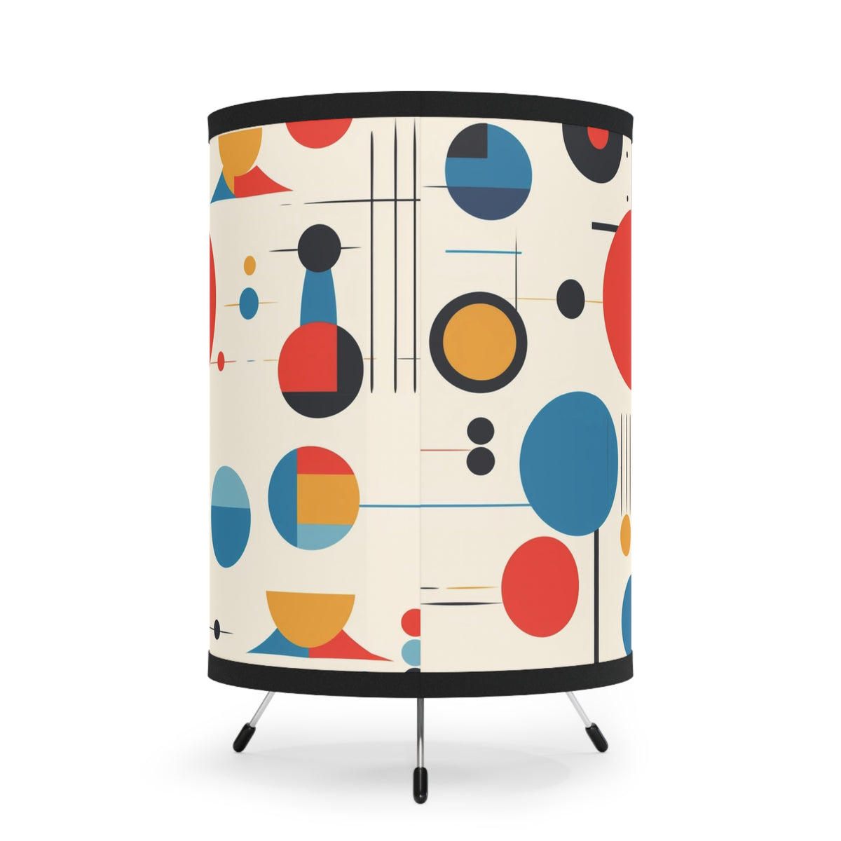 Mid Century Modern Geometric Bauhaus Designed Tripod Lamp - Mid Century Modern Gal