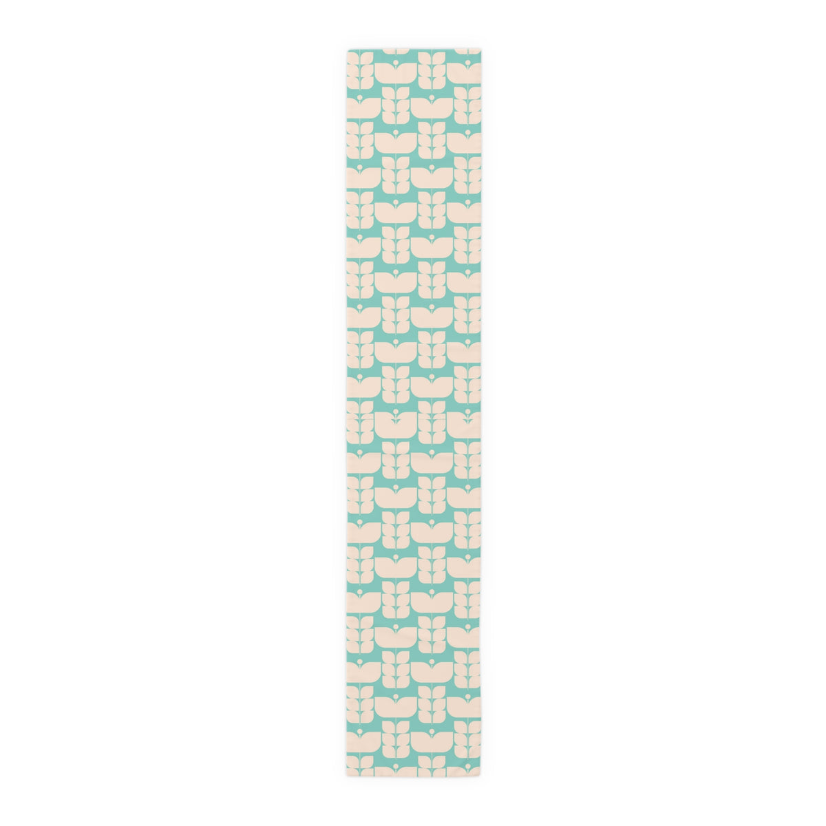 Mid Century Modern Scandi Designed Moder Danish Retro Flower Table Runner - Mid Century Modern Gal