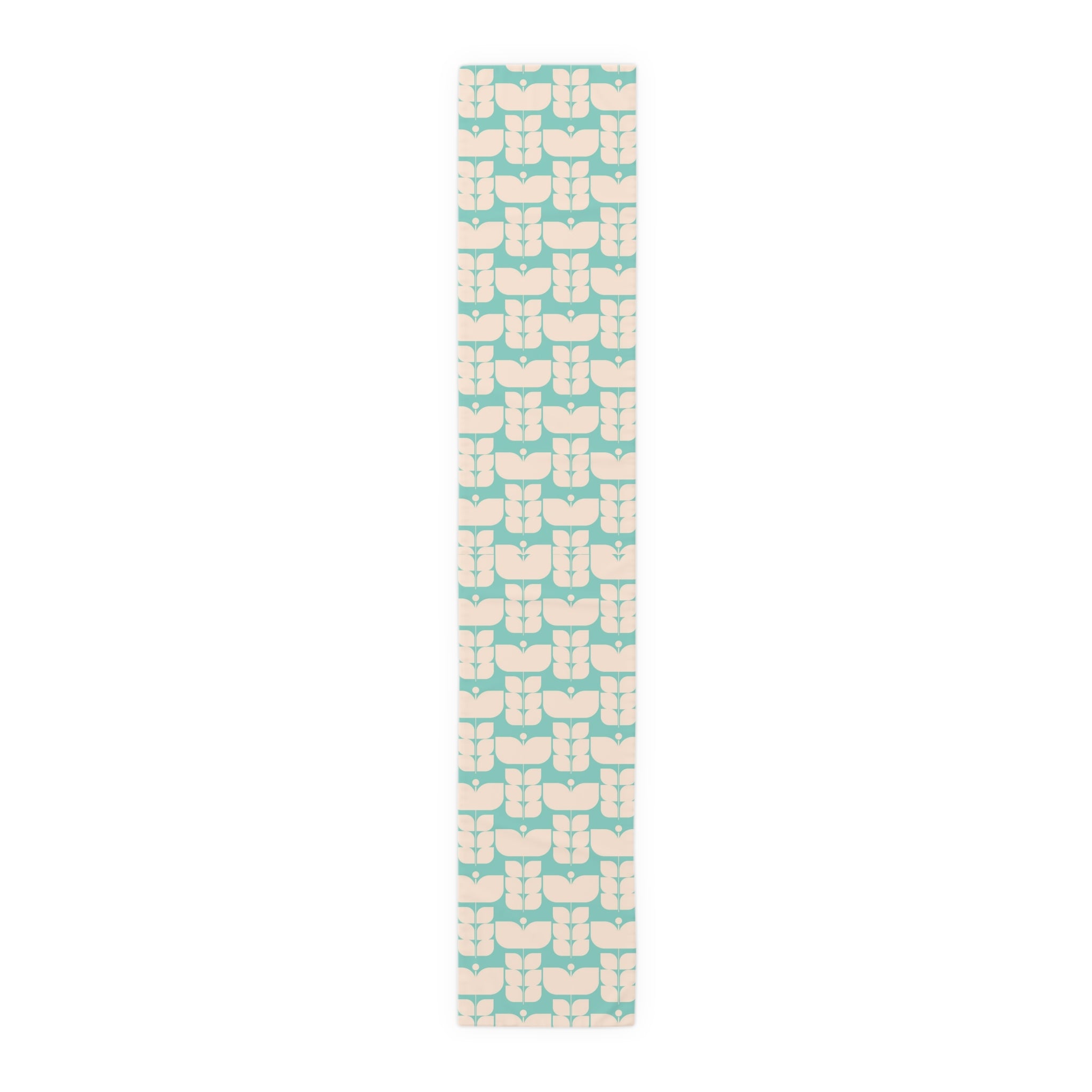 Mid Century Modern Scandi Designed Moder Danish Retro Flower Table Runner - Mid Century Modern Gal