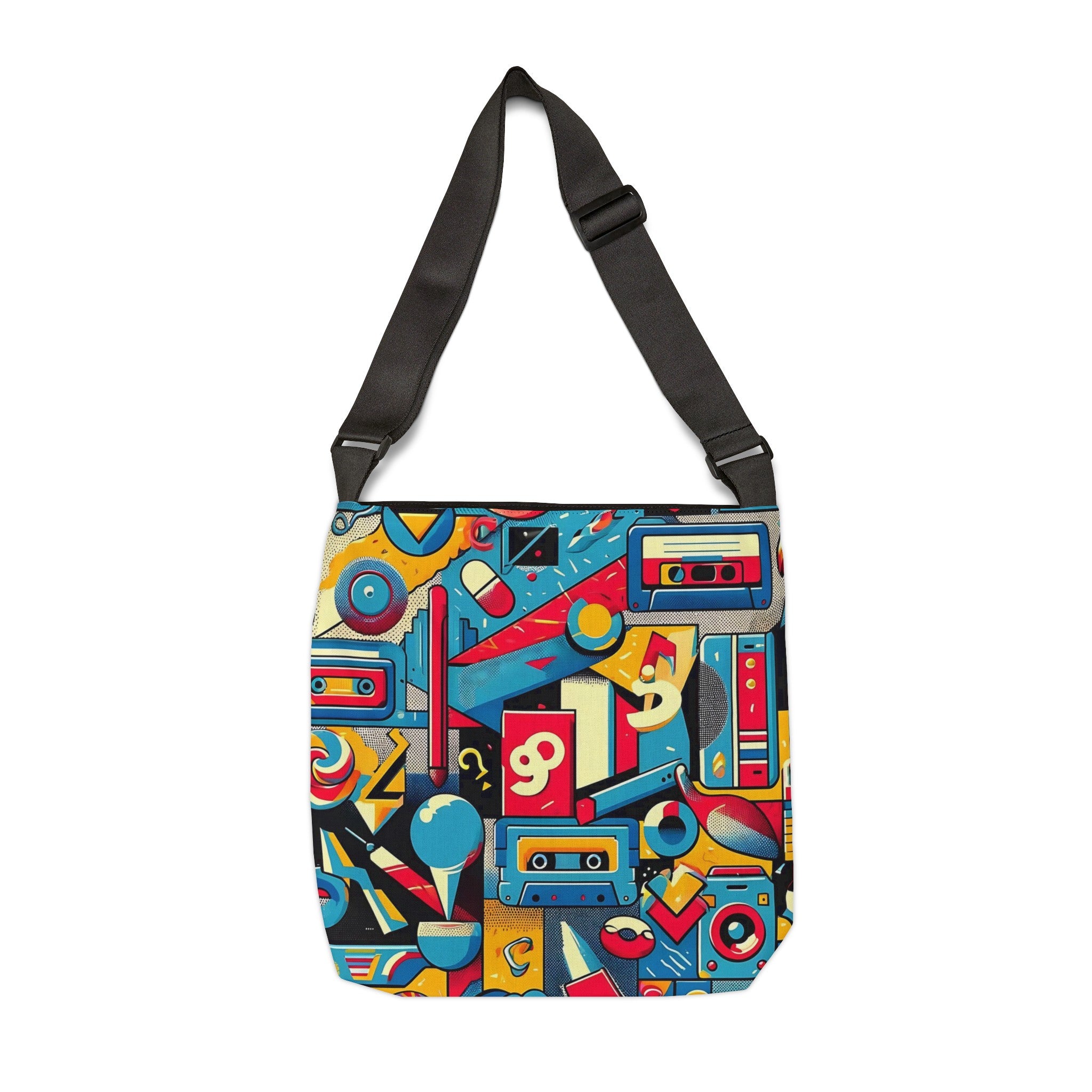 Hip 90s Retro Groovy Gifts For 90s Lover, Adjustable Tote Bag - Mid Century Modern Gal