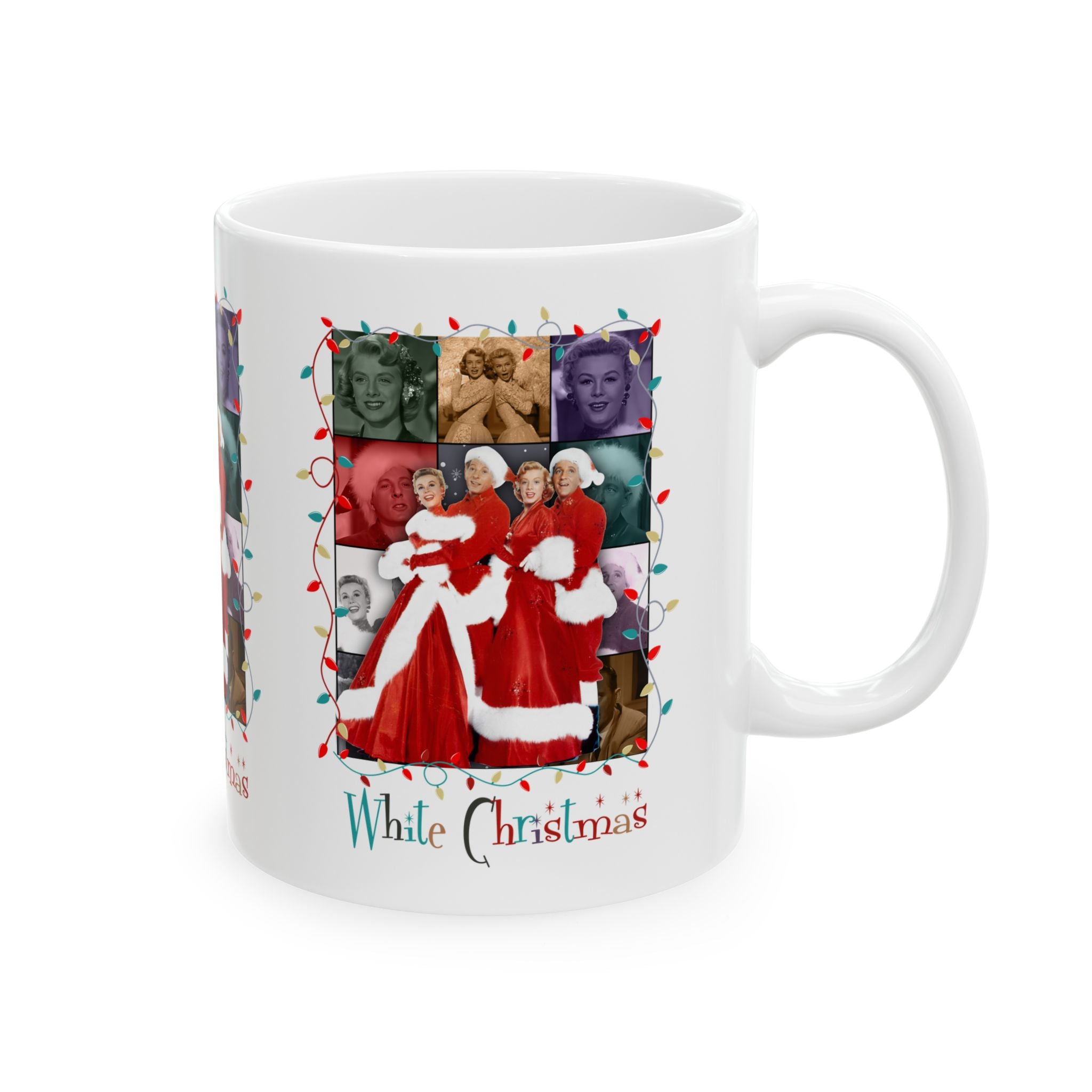 Wallace And Davis Movie Festive White Christmas Mug - Holiday Cheer Gift - Mid Century Modern Gal