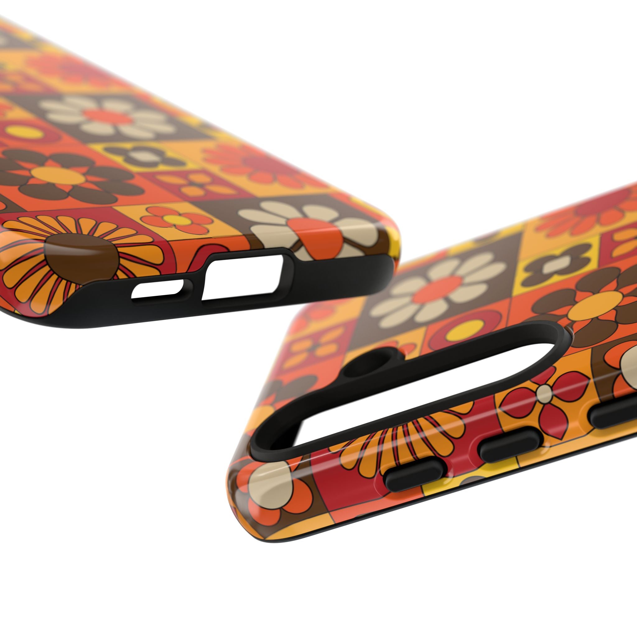 Retro 70s Mid Mod Floral Phone Case | Tough Cases for Flower Lovers