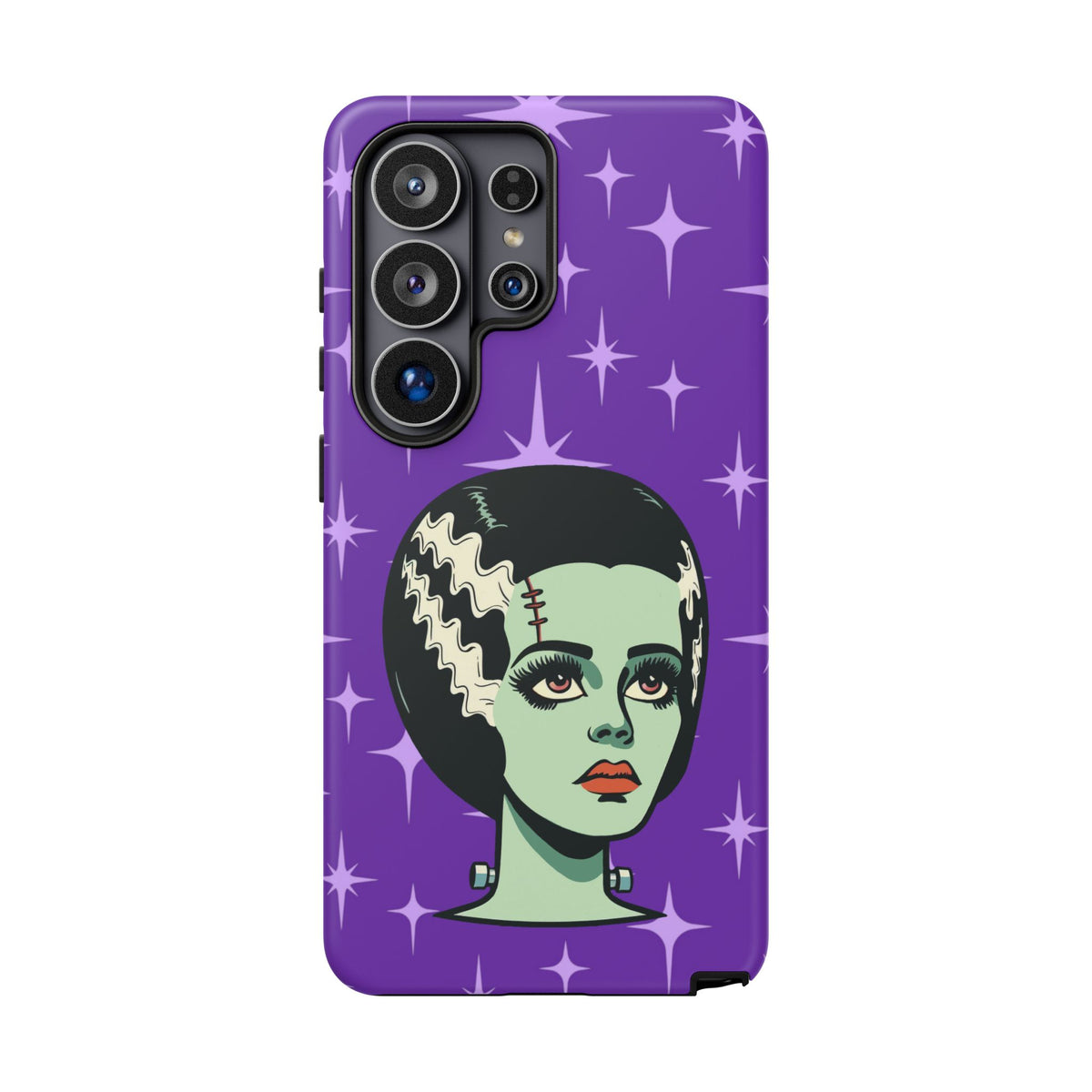 Bride of Frankenstein Retro Mid Mod Horror Buff Purple Halloween Tough Phone Case
