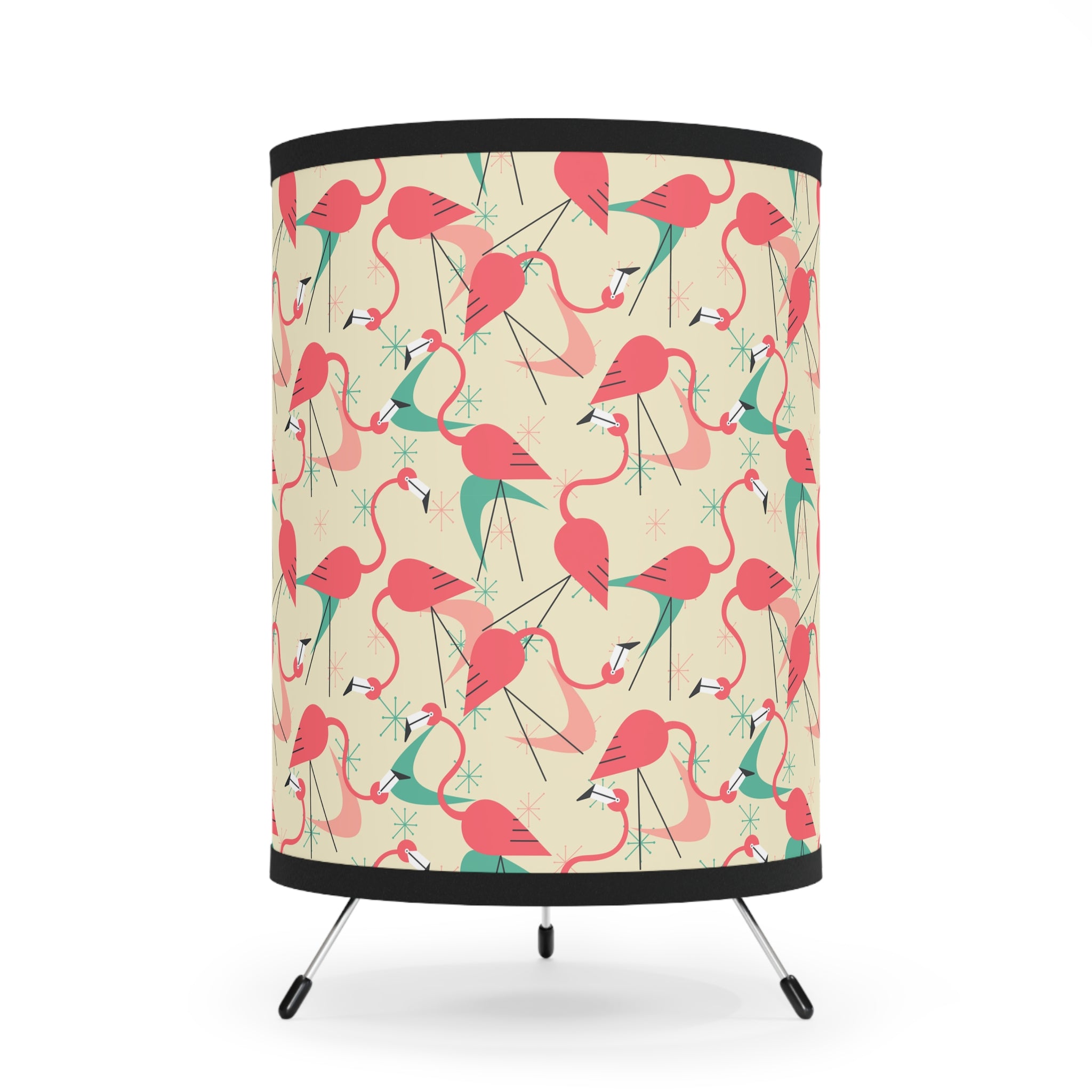 Retro Mid Mod Flamingo Kitschy Quirky Table Lamp - Mid Century Modern Gal