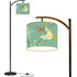 Mid Century Modern Atomic Green Boomerang Arc Floor Lamp Lighting - Mid Century Modern Gal