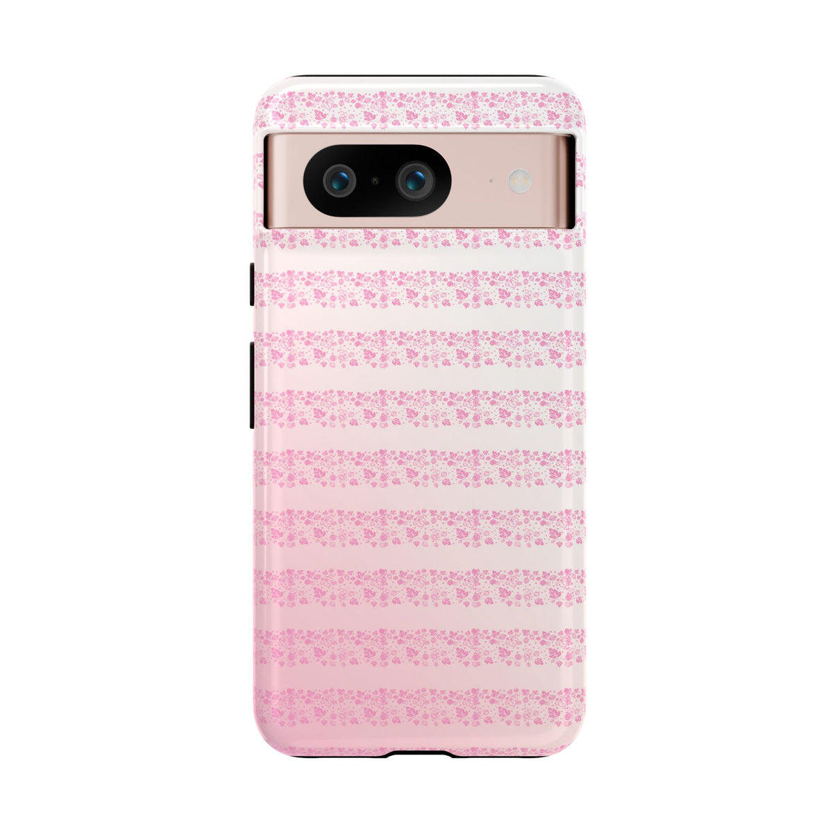 Pink Pyrex Gooseberry Striped Phone Case, Stylish Phone Cover, Tough Protective Case, Cute Cell Phone Case, Trending Gift for Her