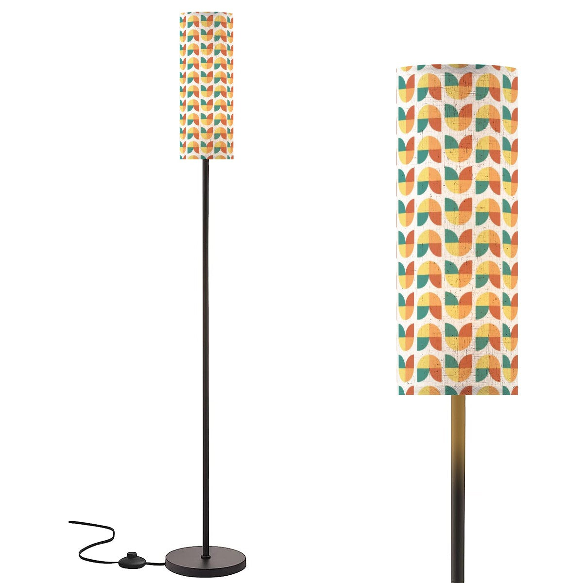 Modern Danish Scandinavian Designed Slim Remote Control Floor Lamp - Mid Century Modern Gal