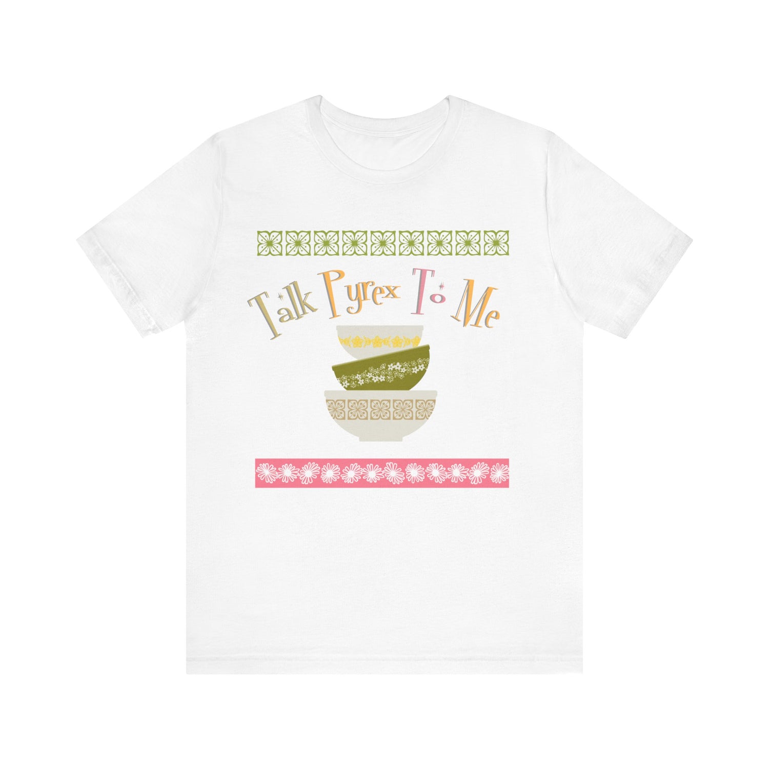 Pyrex Collector Retro T-Shirt, Pyrex Lover, Funny Quirky Collectors Edition By MCM GAL - Mid Century Modern Gal