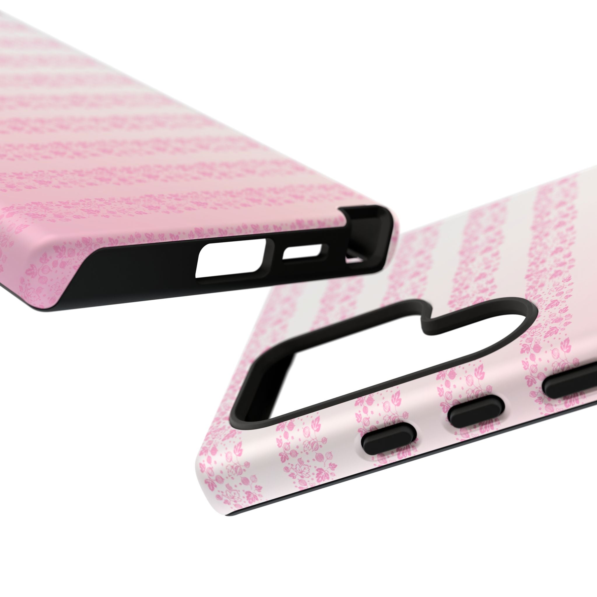 Pink Pyrex Gooseberry Striped Phone Case, Stylish Phone Cover, Tough Protective Case, Cute Cell Phone Case, Trending Gift for Her