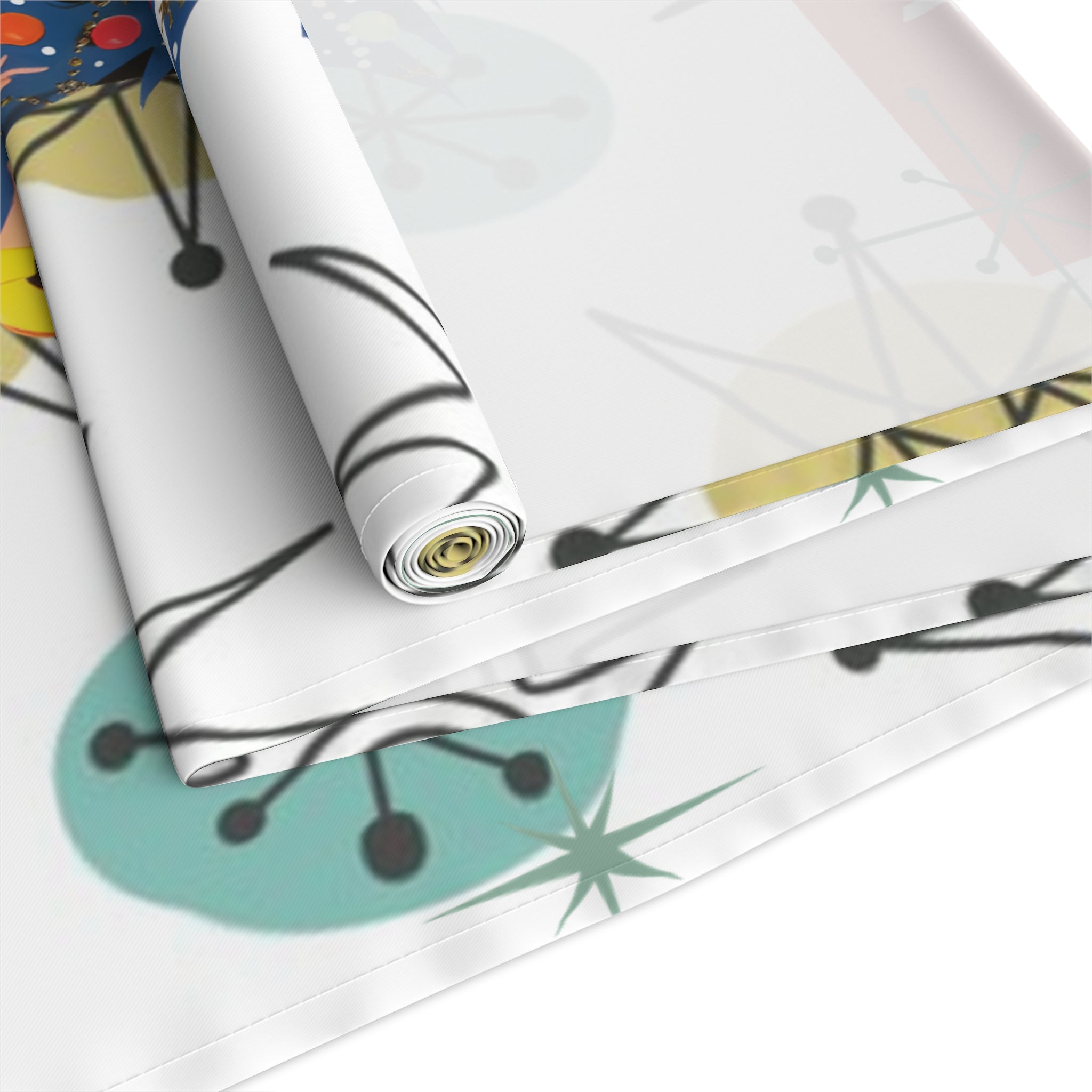 All I want For Christmas Is You, Kitschy MCM Christmas Festive Table Runner - Mid Century Modern Gal