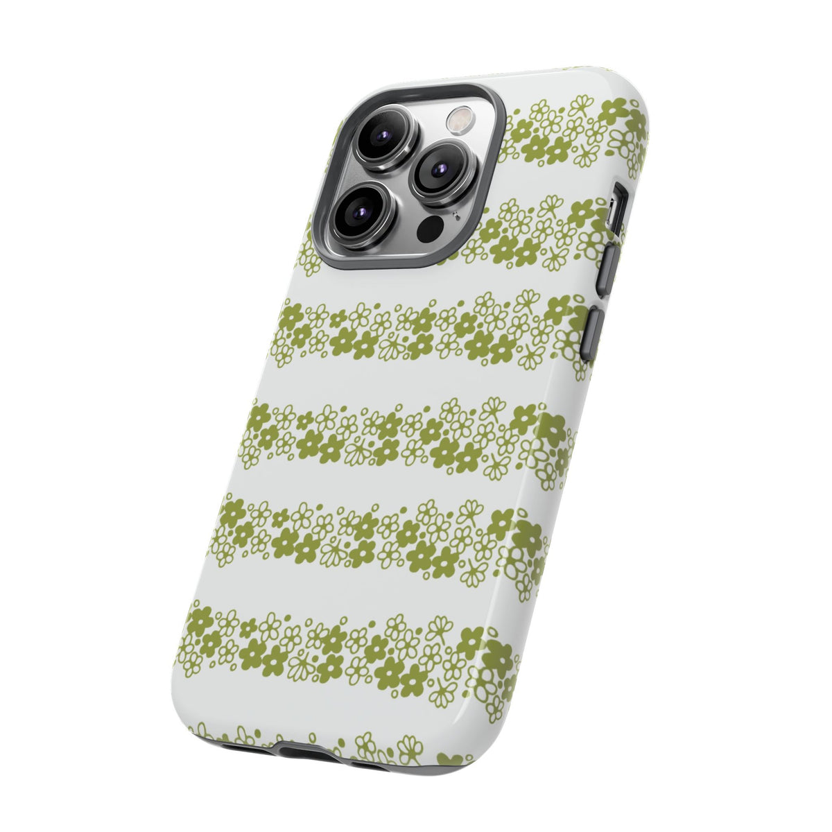 Pyrex Crazy Daisy Spring BlossonFloral Phone Case: Tough Cases with Elegant Green Floral Design, Durable Phone Cover