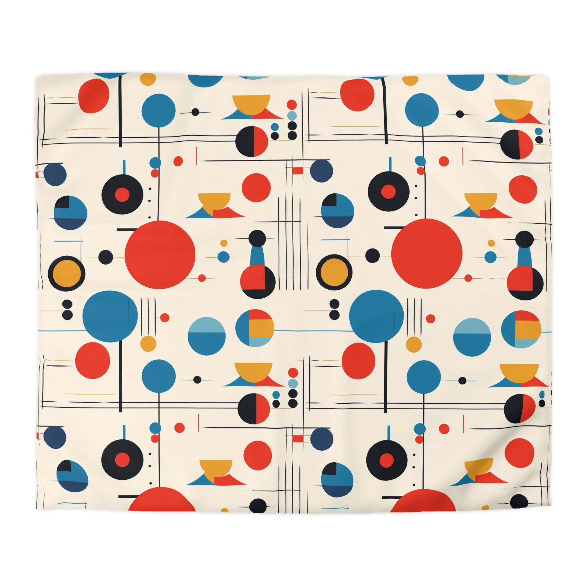 Mid Century Modern Bauhaus Designed Modern Duvet Cover - Mid Century Modern Gal