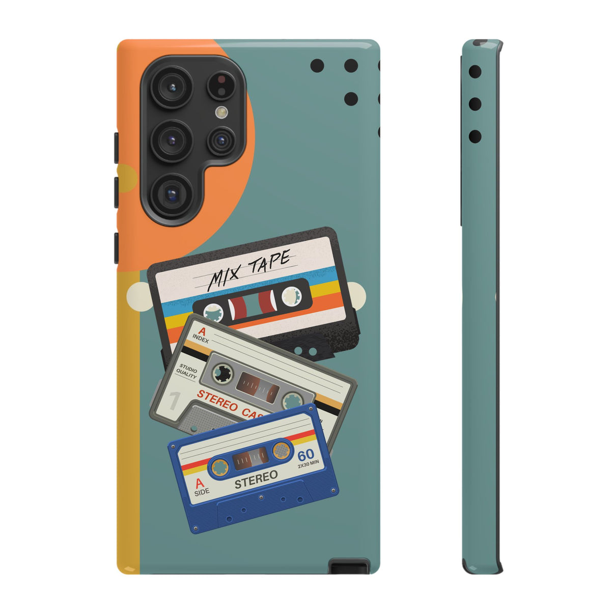 Gen X, Retro Cassettes Mid Mod Smart Phone Tough Cases - Mid Century Modern Gal