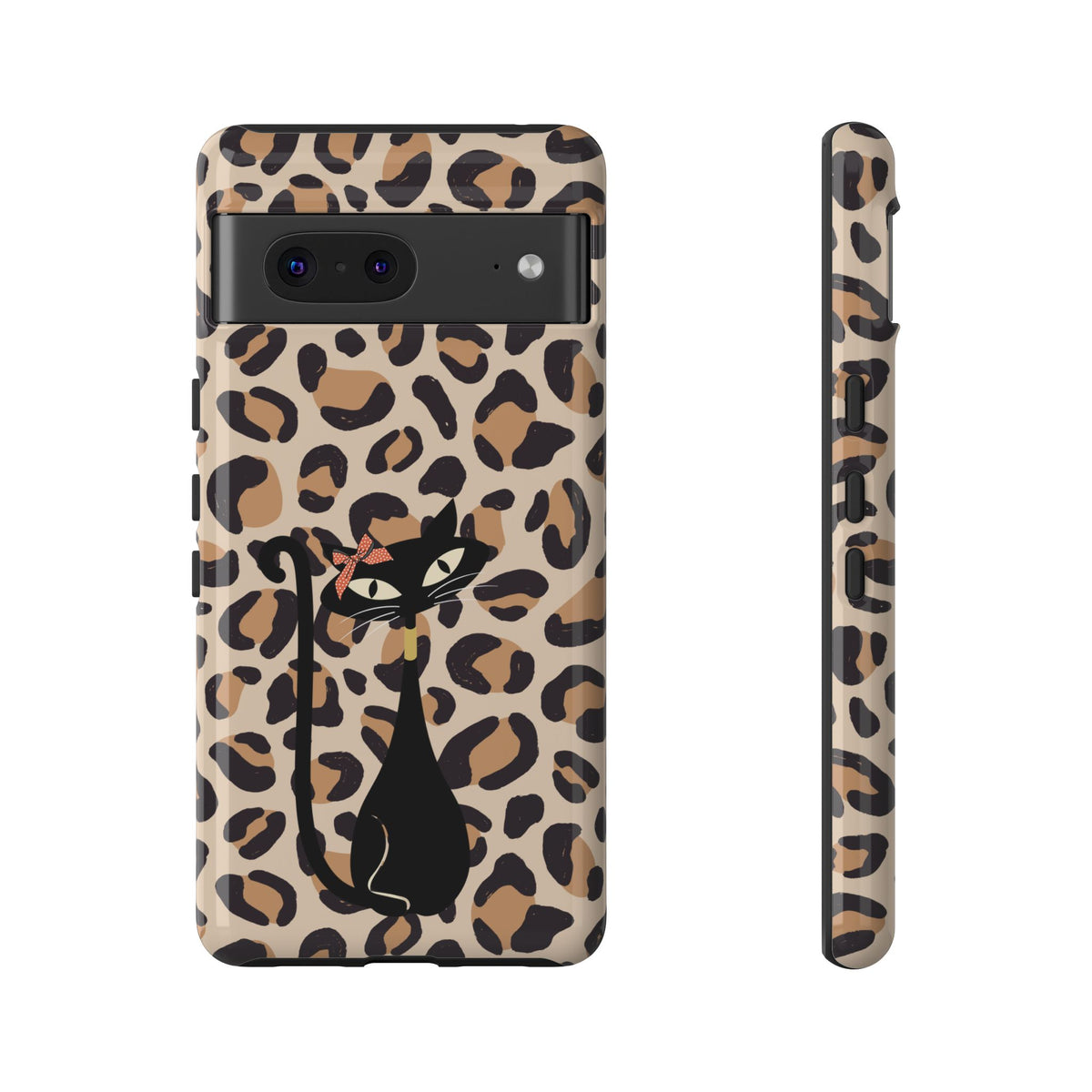 Mid Century Modern 50s Leopard Print, Atomic Cat, Mid Mod Tough Cases - Mid Century Modern Gal