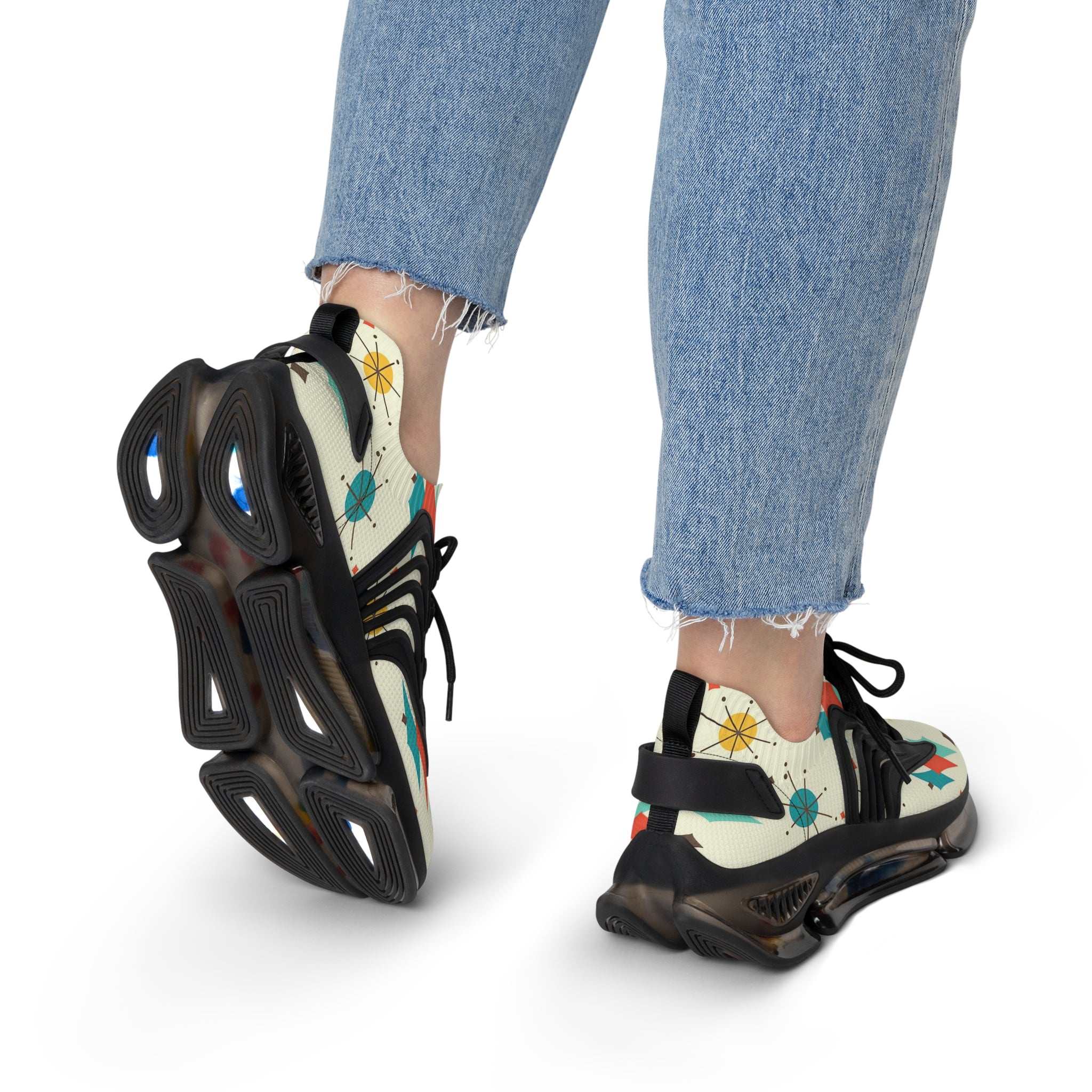 Mid Mod Franciscan Designed Retro Mesh Sneakers For Women - Mid Century Modern Gal