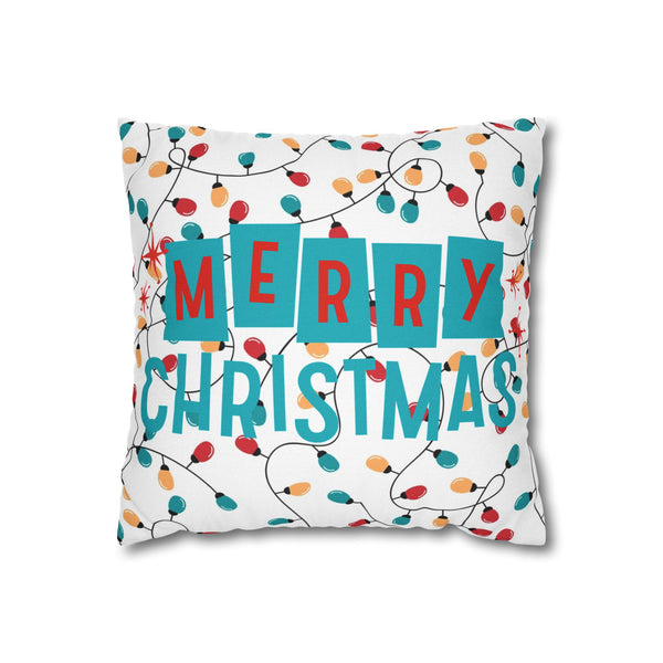 Merry Christmas Pillowcase, Cozy Home Decor, Holiday Gift, Festive Cushion Cover, Christmas Decor, Winter Vibes