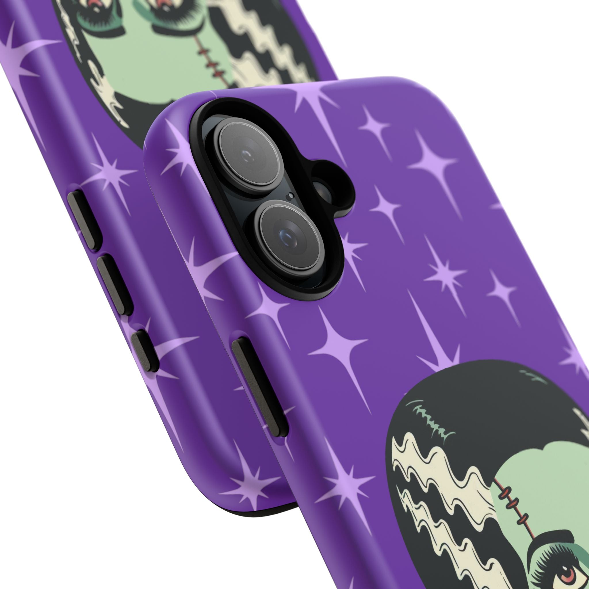Bride of Frankenstein Retro Mid Mod Horror Buff Purple Halloween Tough Phone Case