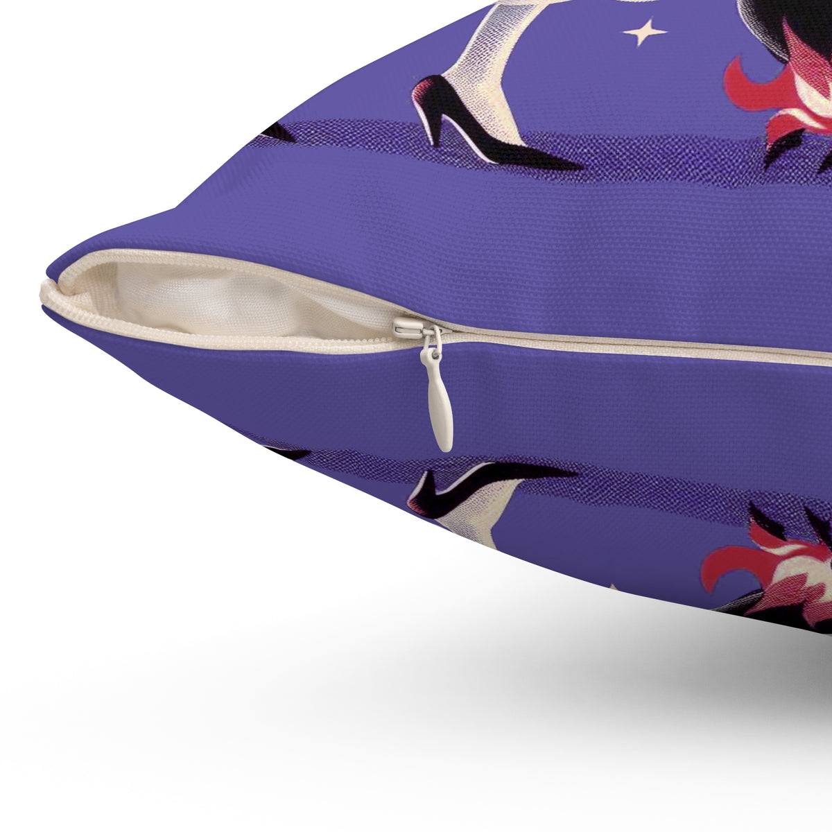 Witch's Brew Mid Century Modern Halloween Gothic Purple Pillow Cover and Insert - Mid Century Modern Gal