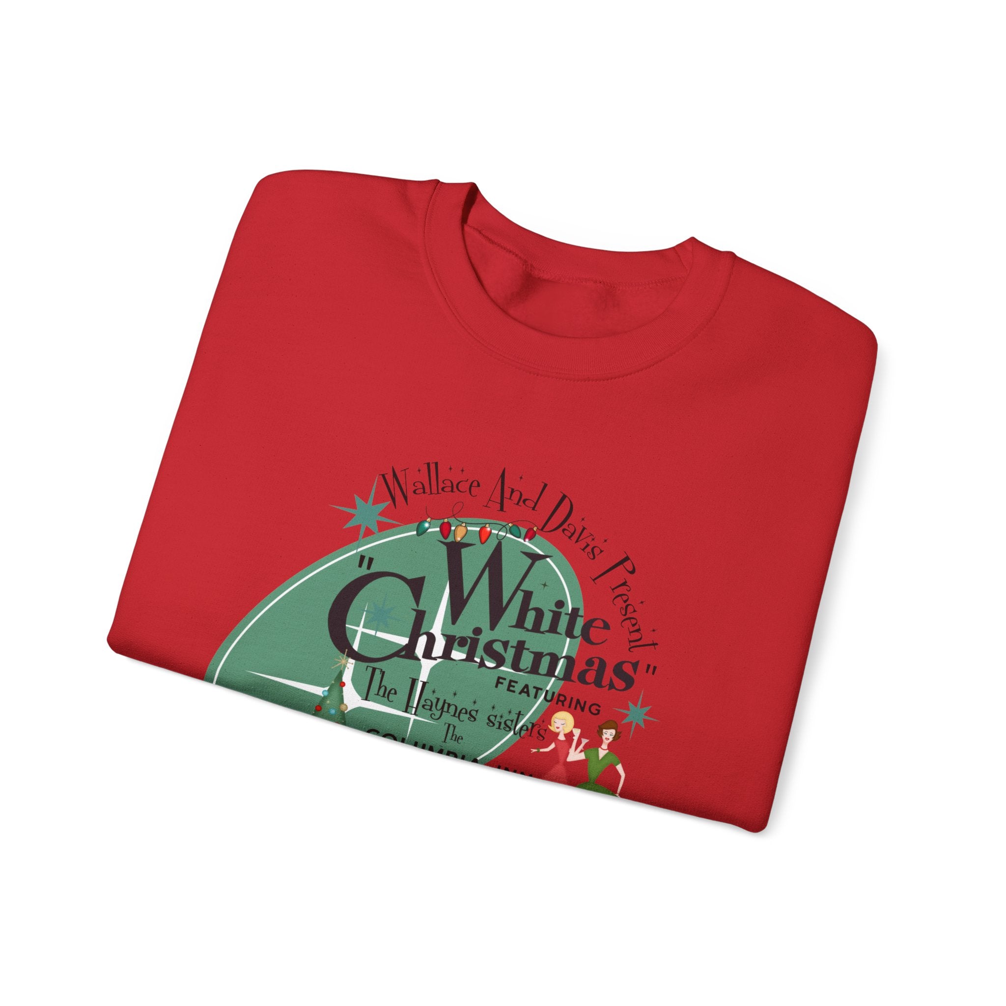 Wallace And Davis 1950s Themed Family Christmas Photo Sweatshirts, Festive Holiday Wear - Mid Century Modern Gal