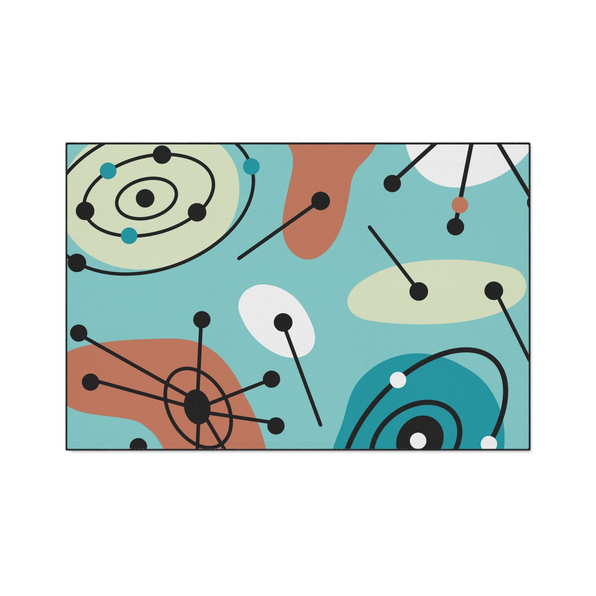 Geometric Art Heavy Duty Floor Mat - Modern Home Decor - Mid Century Modern Gal
