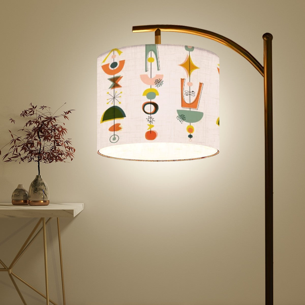 Mid Century Modern Arc Floor Lamp, Minimalist Design Mod Retro Lighting - Mid Century Modern Gal