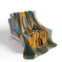 Mid Century Modern Atomic Cat, Retro Diamond Fleece Sherpa Blanket - Mid Century Modern Gal