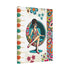 Hippie Chick Art, Retro Flower Power, Mod Gal Matte Canvas Mid Century Modern Wall Art - Mid Century Modern Gal