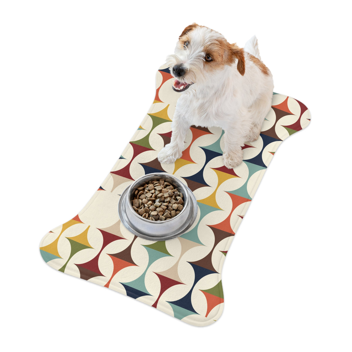 Scandinavian Design Geometric Pet Feeding Mats - Mid Century Modern Gal