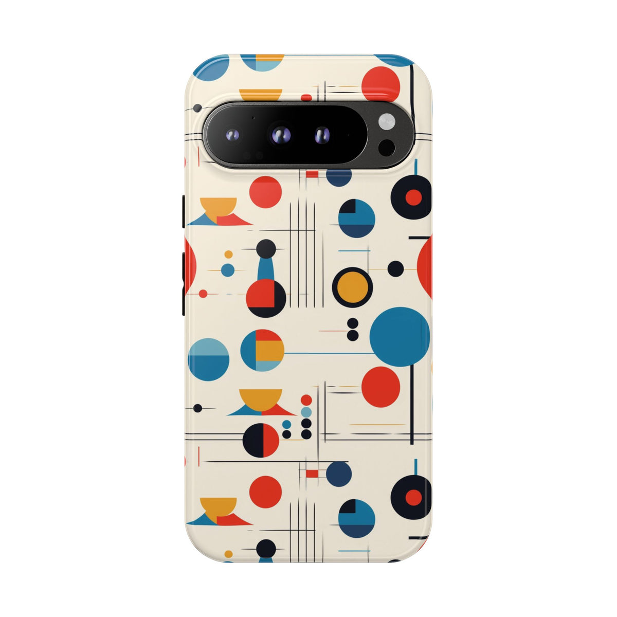 Mid Mod Bauhaus Designed iPhone, Samsung, Pixel Retro Phone Tough Cases