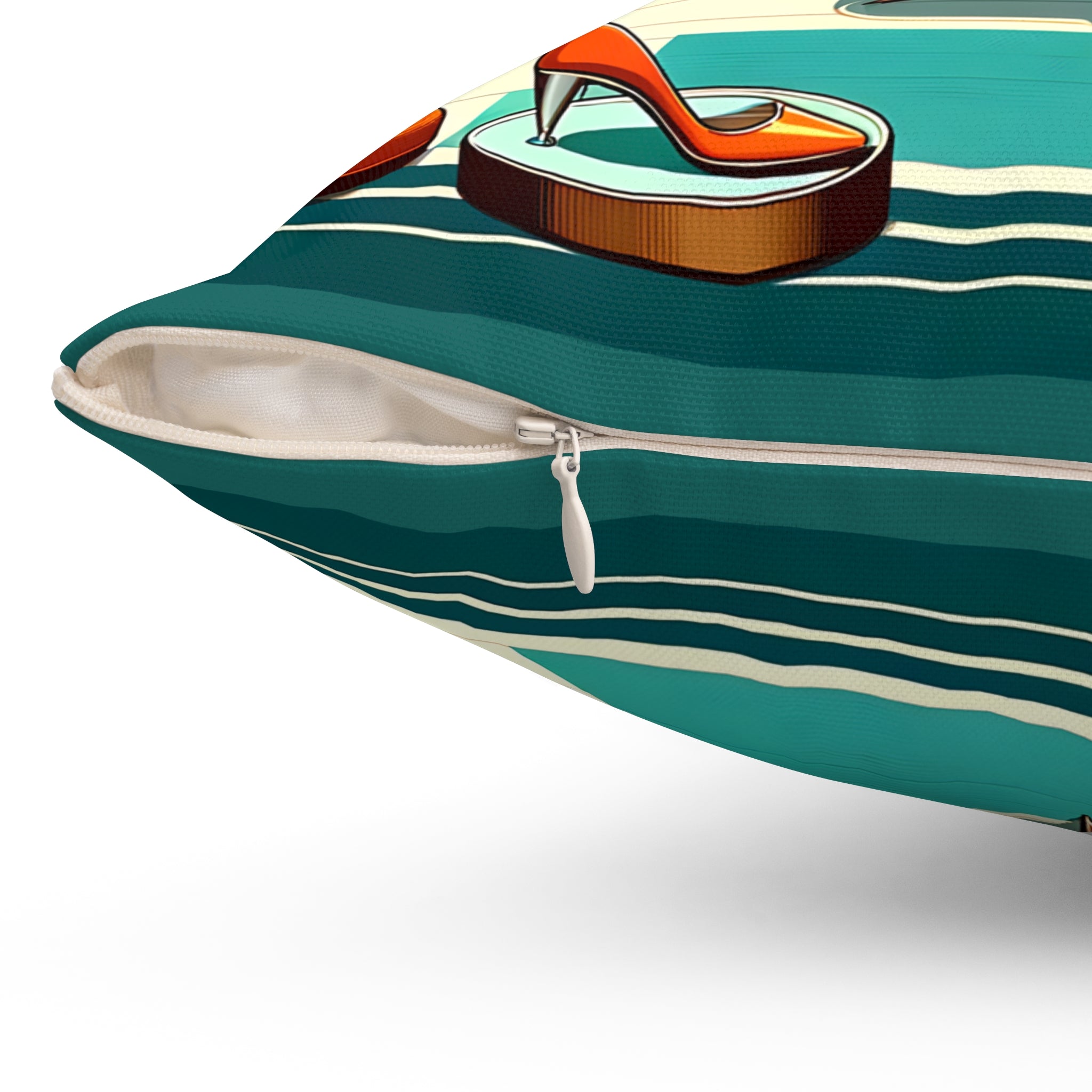 Mid Century Modern Couple, Cocktail Pillow, MCM Bar LR Office Pillow And Insert - Mid Century Modern Gal