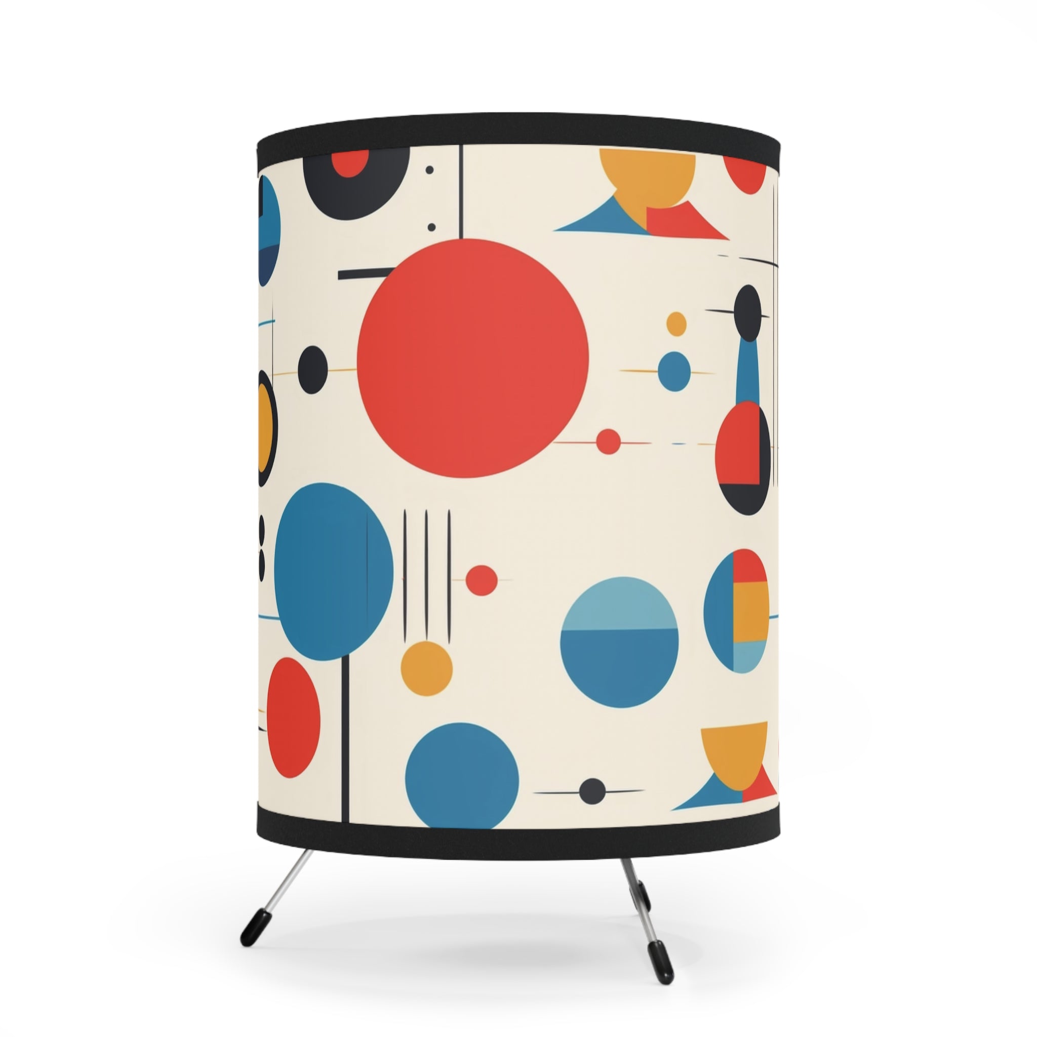 Mid Century Modern Geometric Bauhaus Designed Tripod Lamp - Mid Century Modern Gal